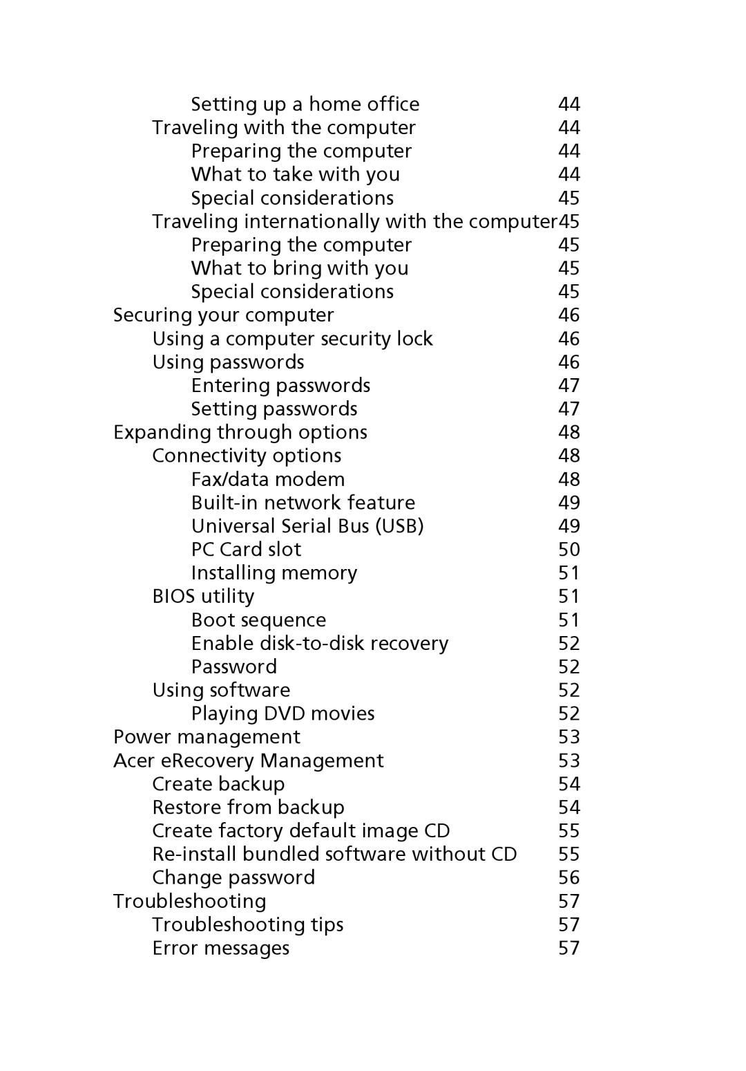 Acer 3620 manual 