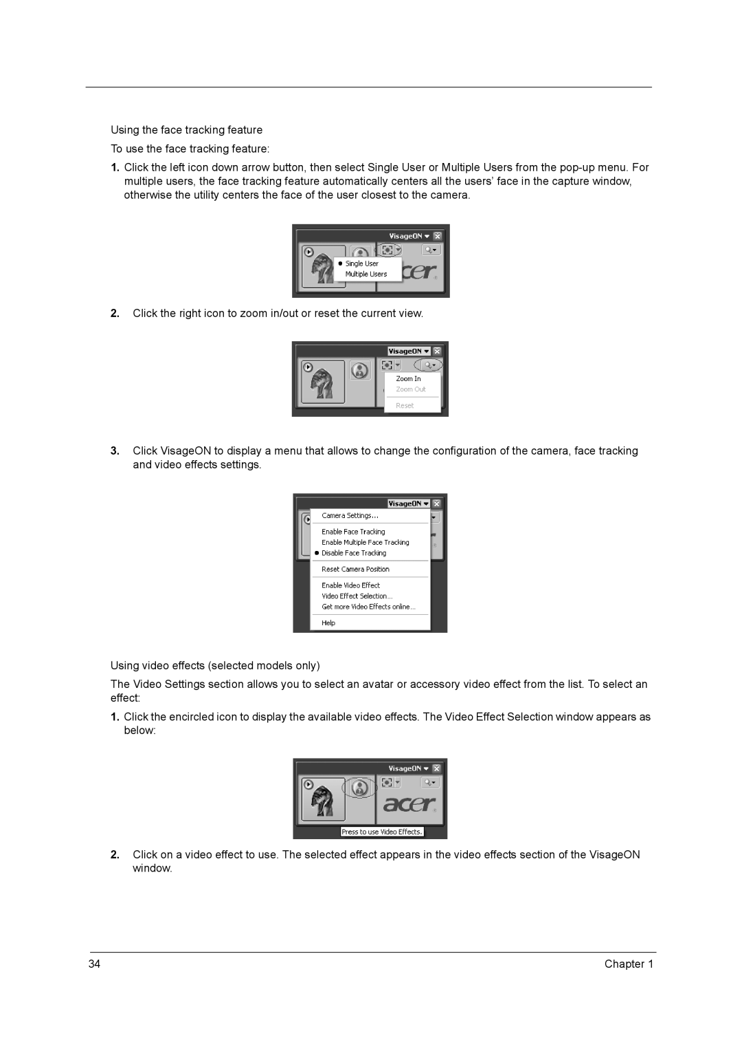 Acer 3670 manual Chapter 