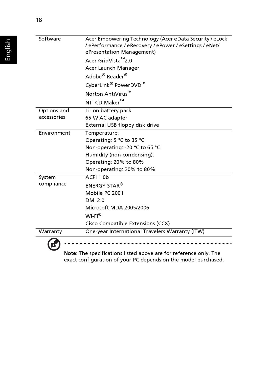 Acer 4070, 4080 manual Energy Star 