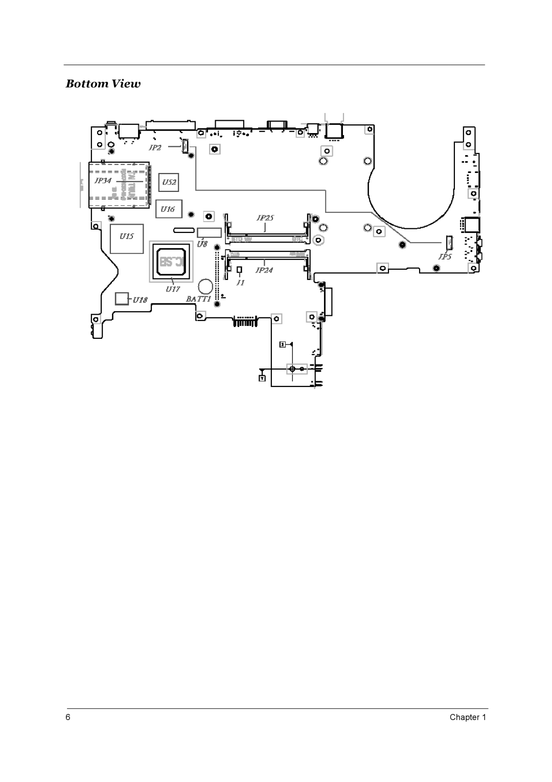 Acer 4650, 4150 manual Bottom View 