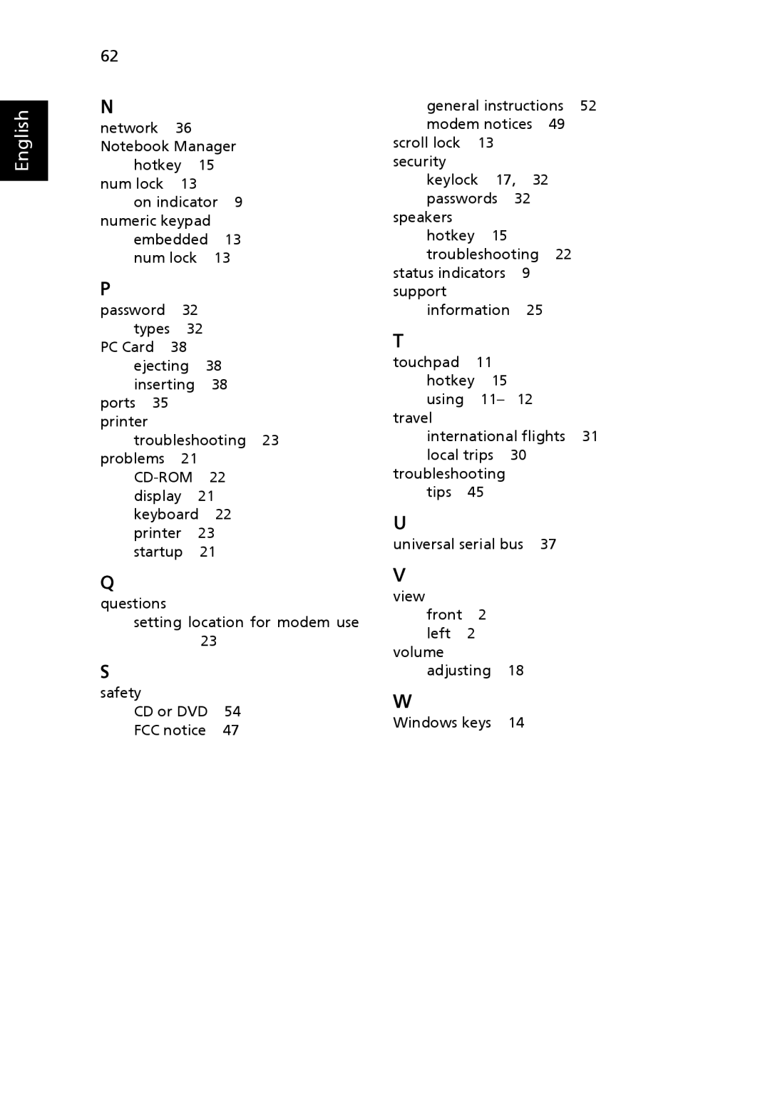 Acer 4150 Series, 4650 Series manual English 