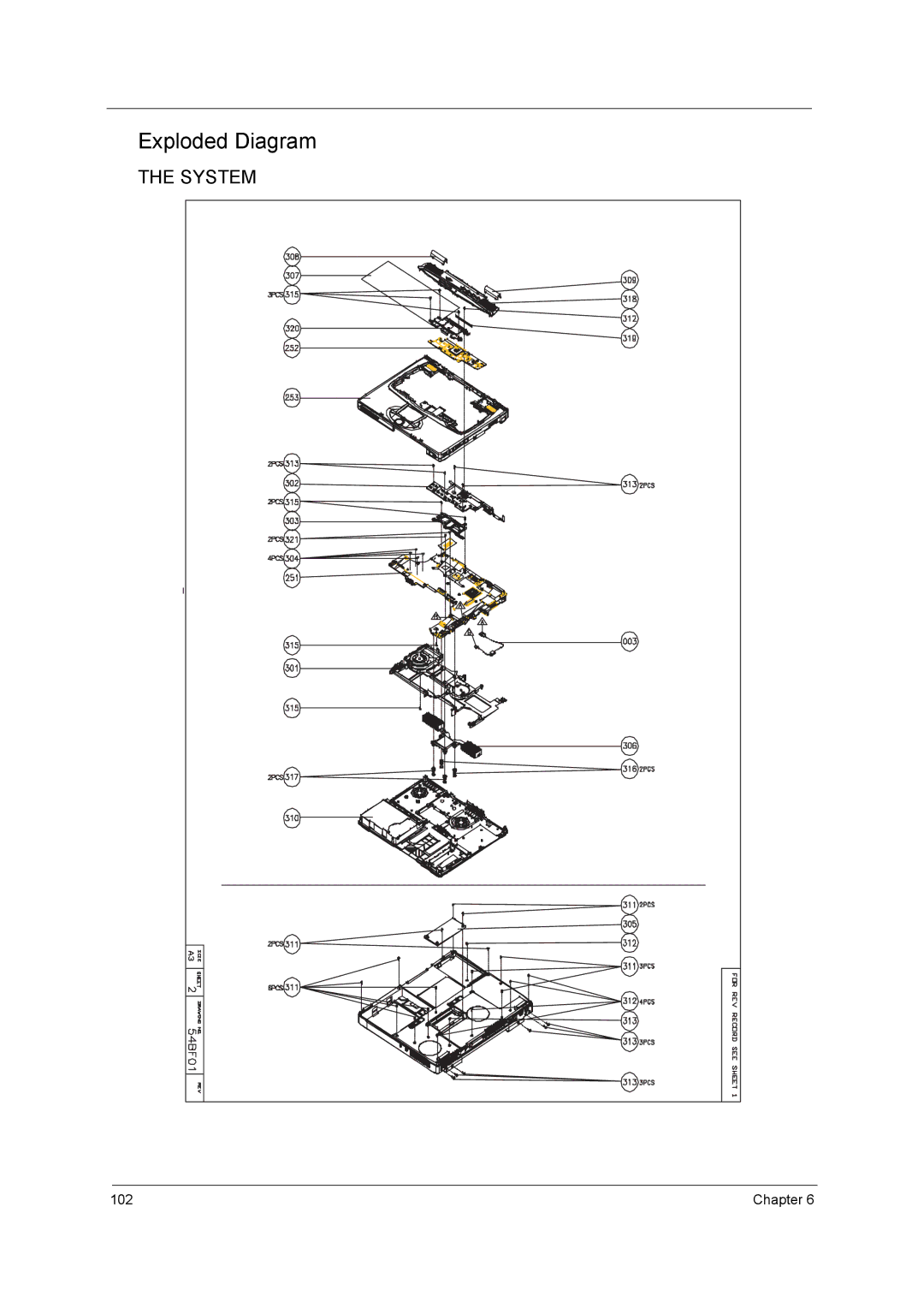 Acer 420 manual Exploded Diagram 