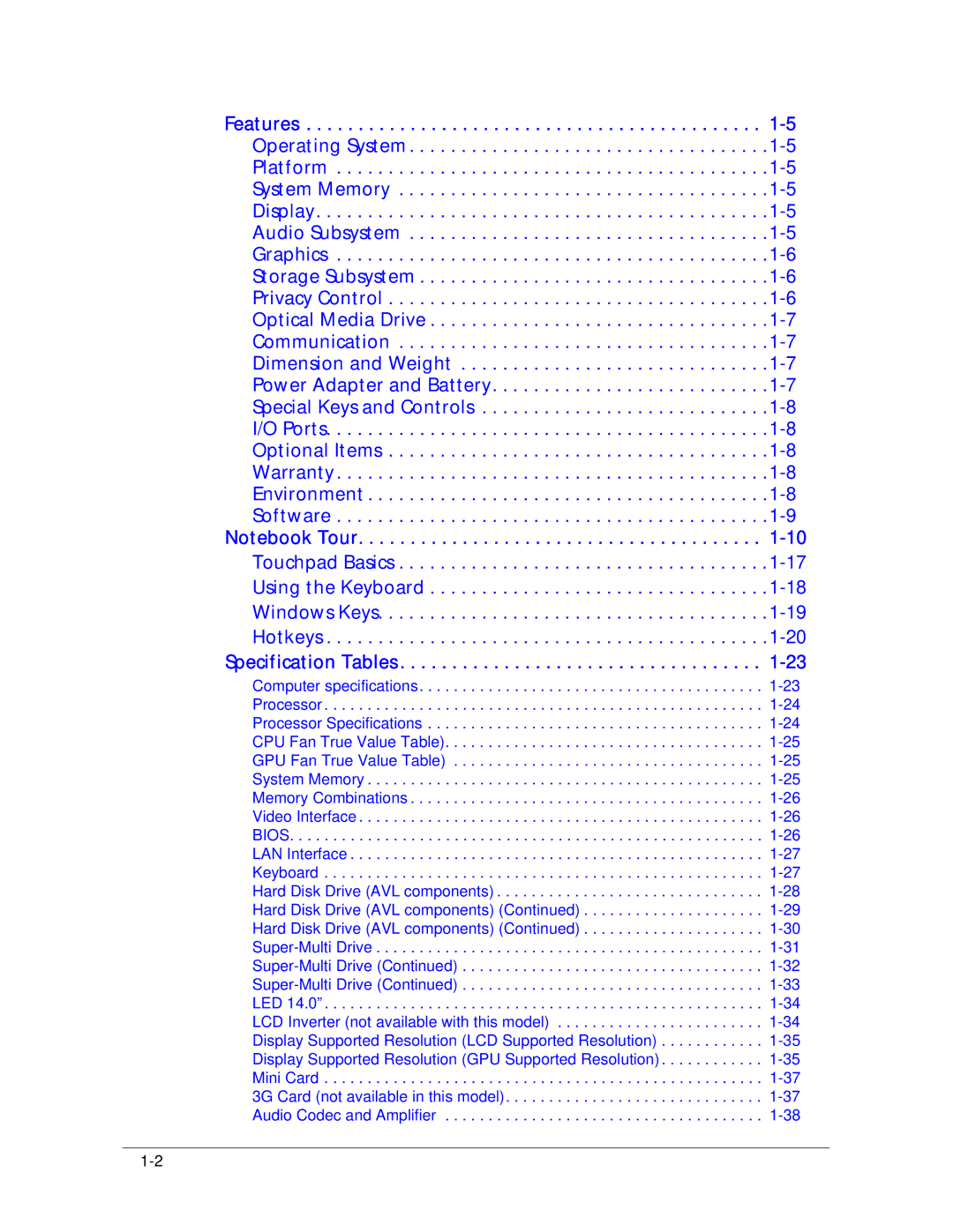 Acer 4253G manual Features 