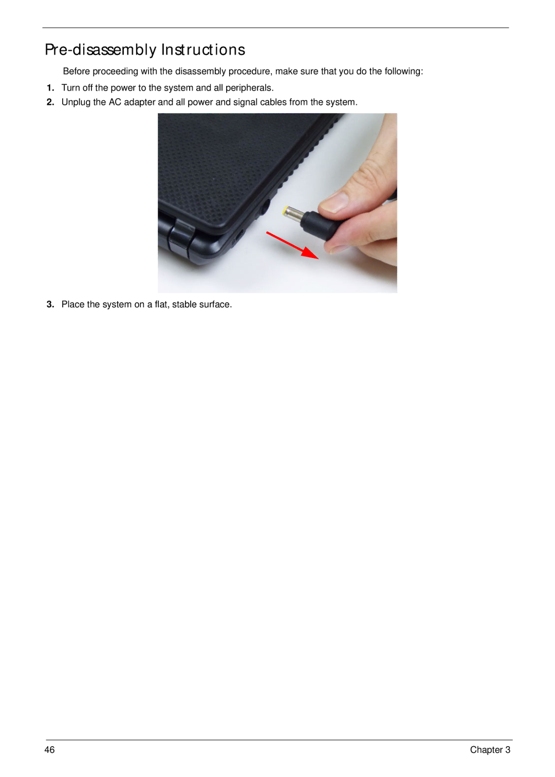 Acer 4333, 4733Z manual Pre-disassembly Instructions 