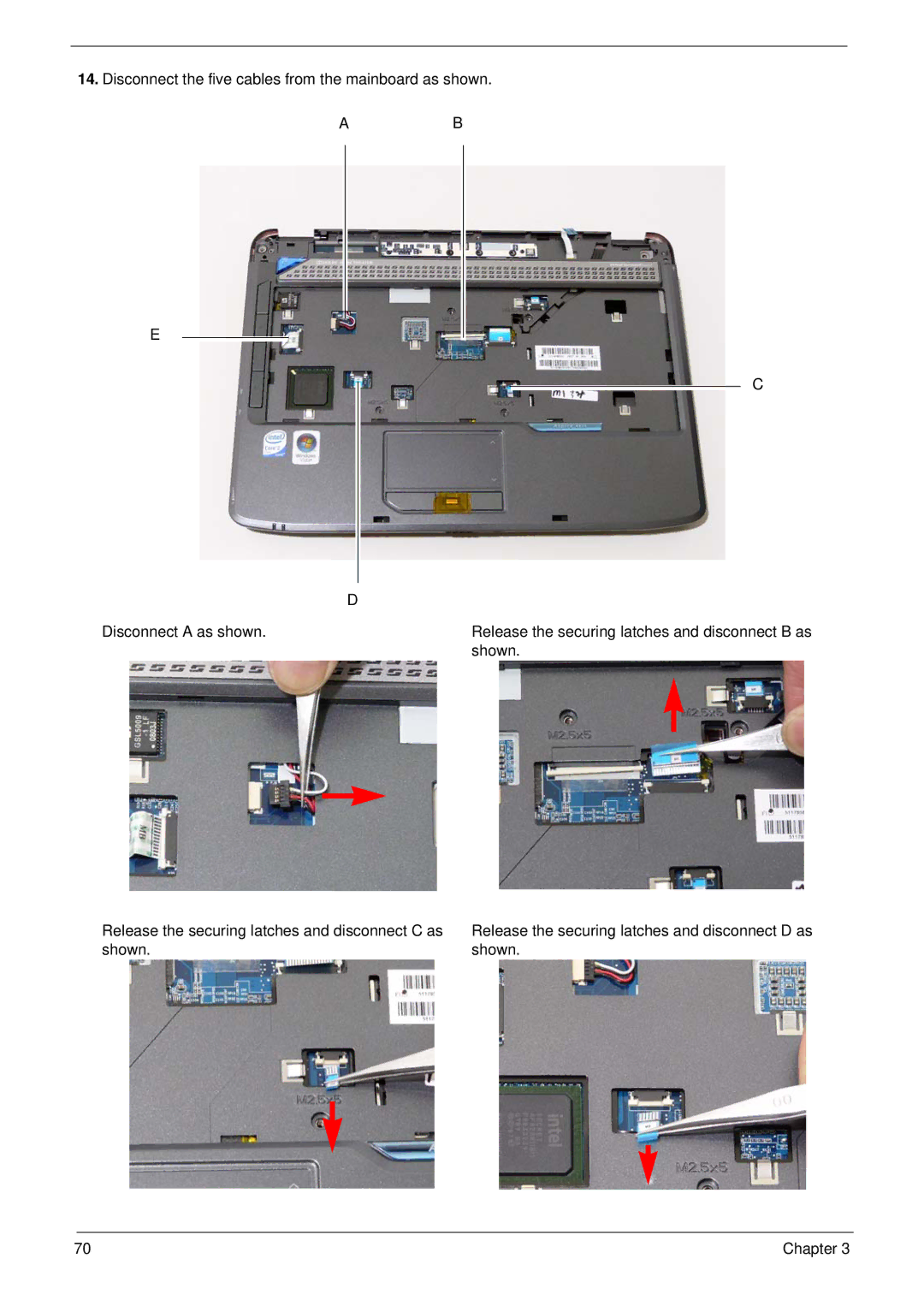 Acer 4330, 4730ZG manual Shown 