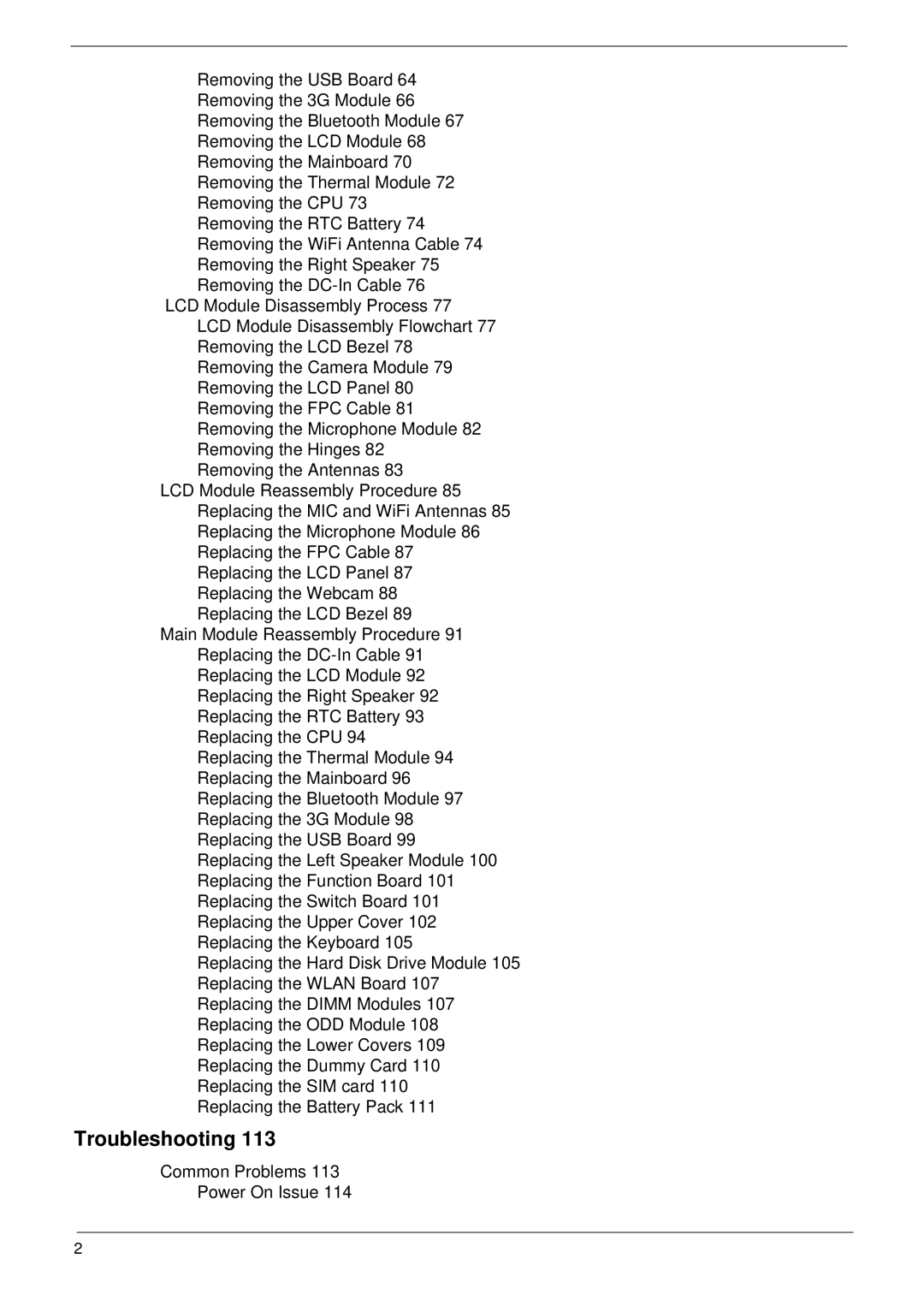 Acer 4820T manual Troubleshooting 