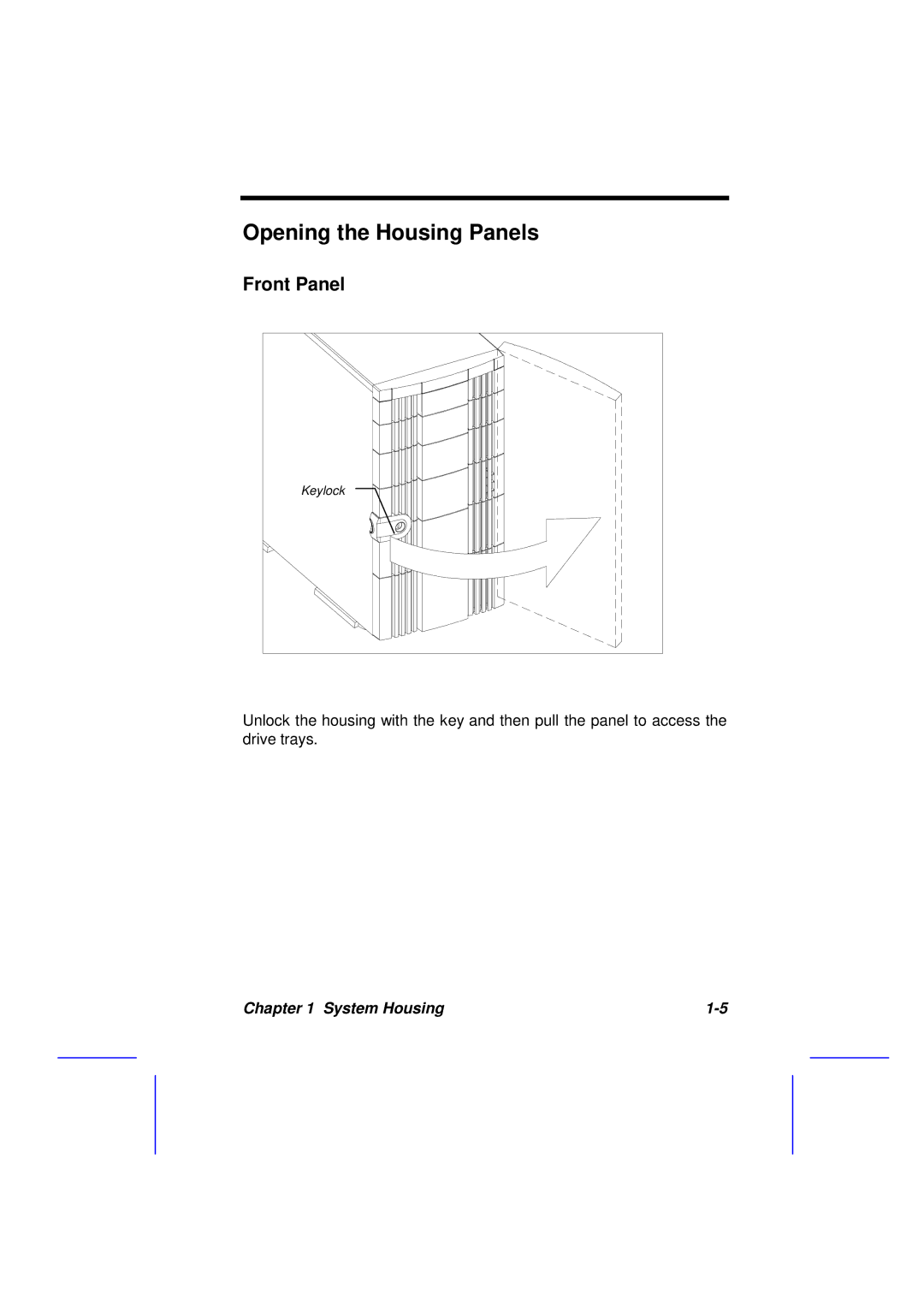 Acer 500L manual Opening the Housing Panels, Front Panel 