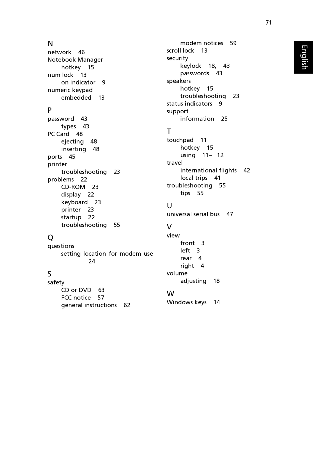 Acer 3020 Series, 5020 Series manual English 