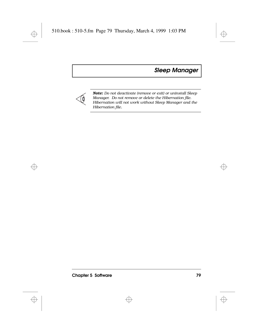 Acer 510 Series manual Book 510-5.fm Page 79 Thursday, March 4, 1999 103 PM 