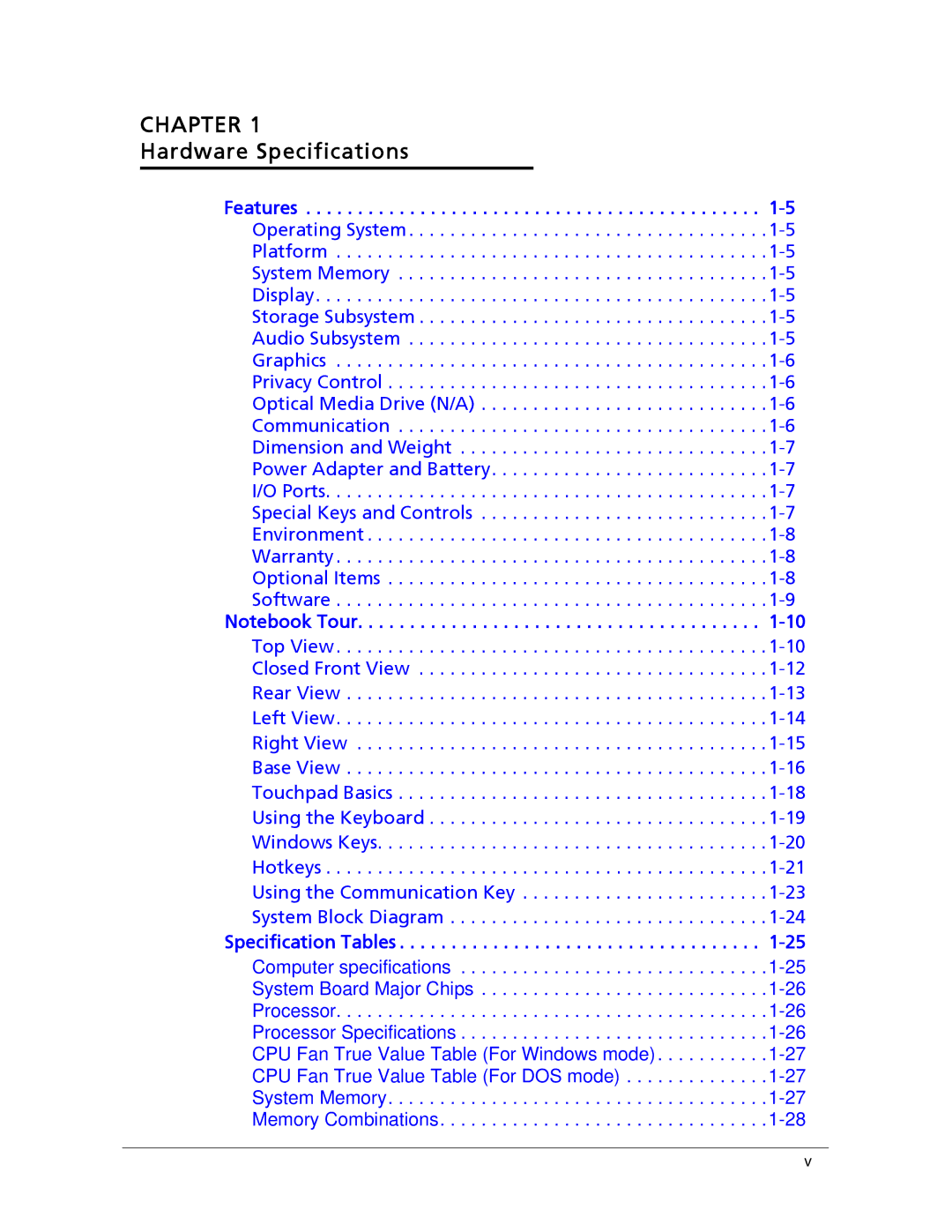 Acer 522 manual Chapter 