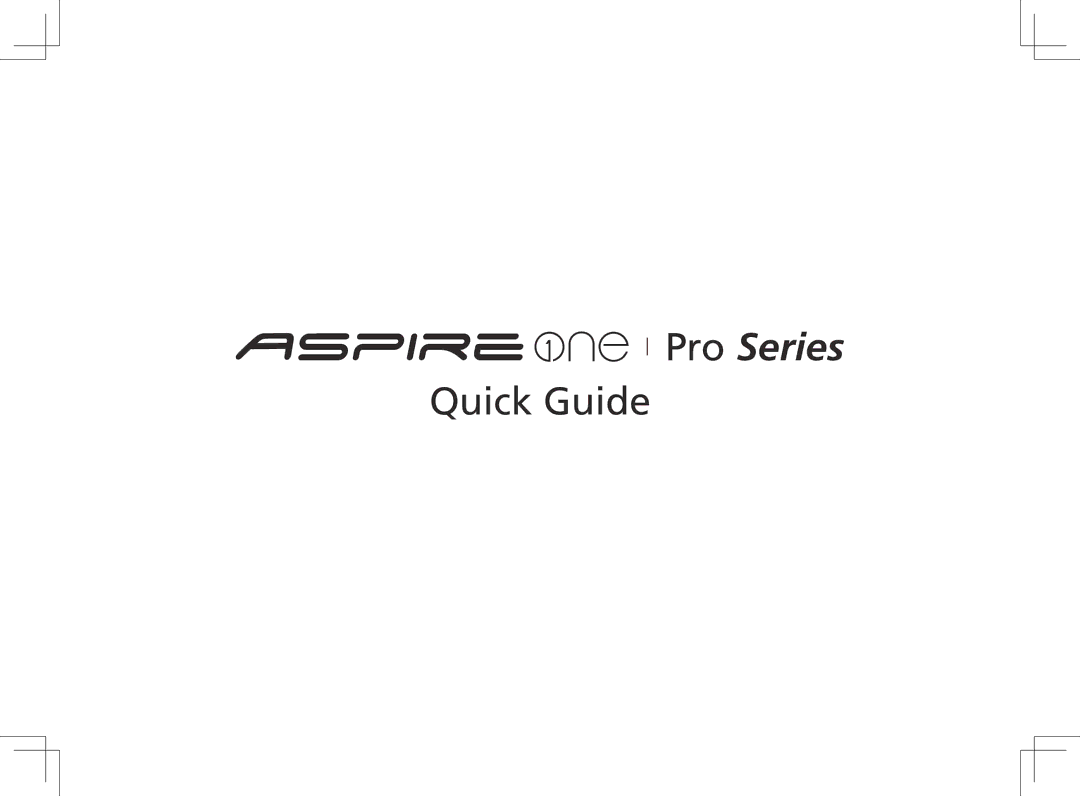 Acer AOP531h manual Series 