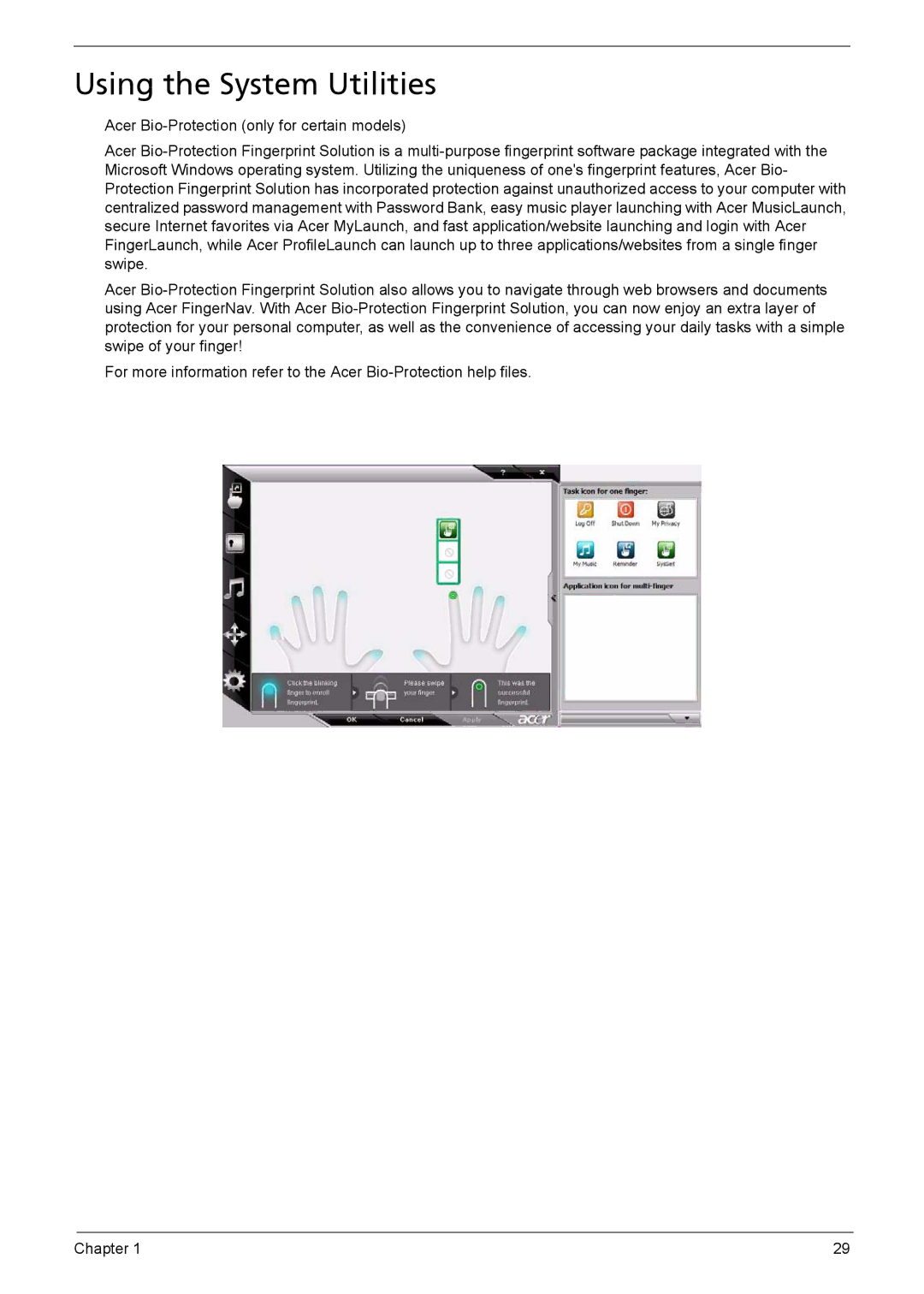 Acer 5230, 5330 manual Using the System Utilities 