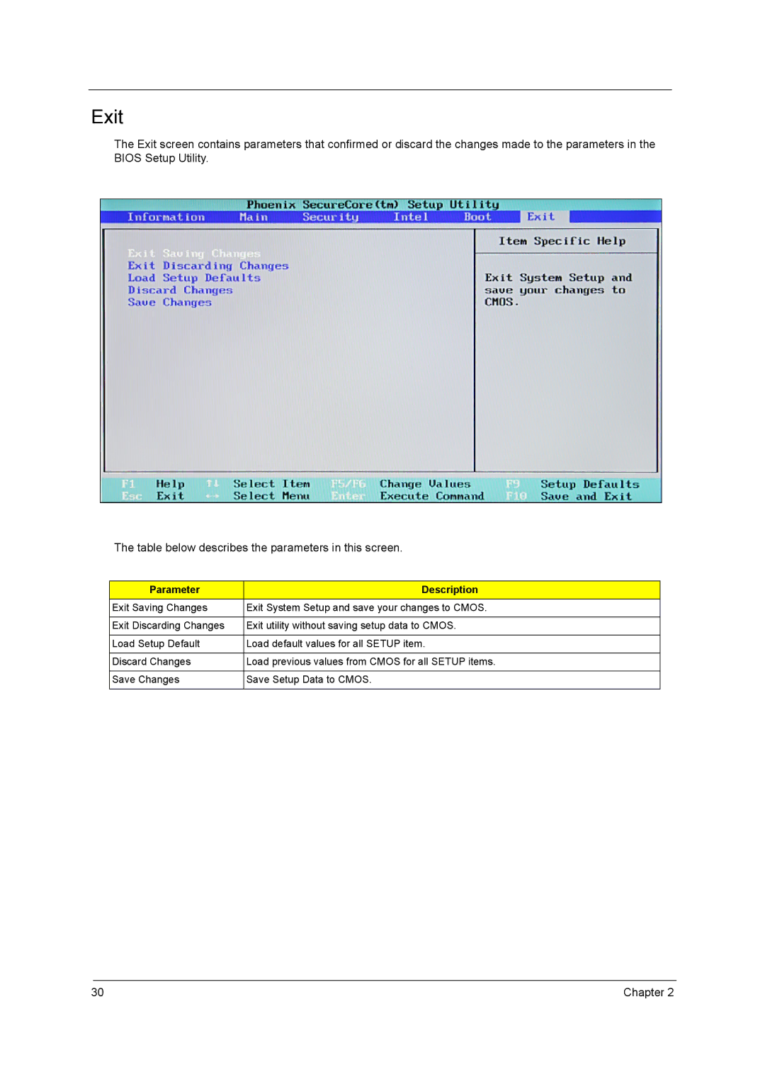 Acer 5340, 5740D manual Exit 