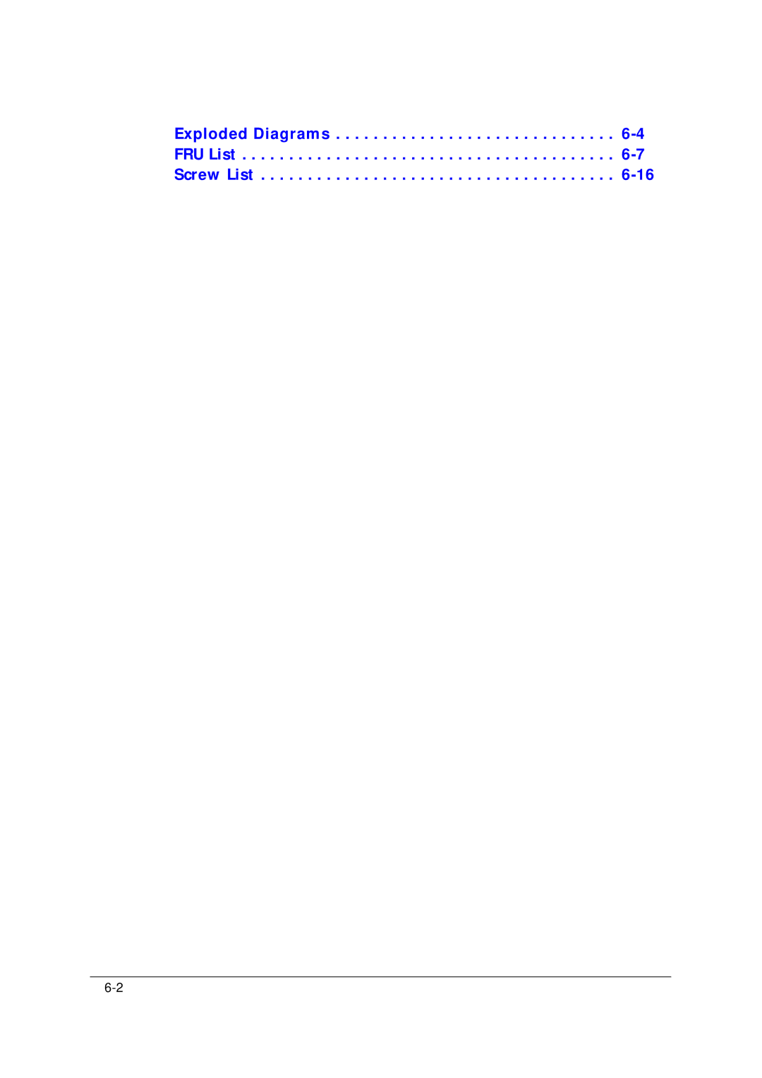 Acer 5349 manual Exploded Diagrams FRU List Screw List 