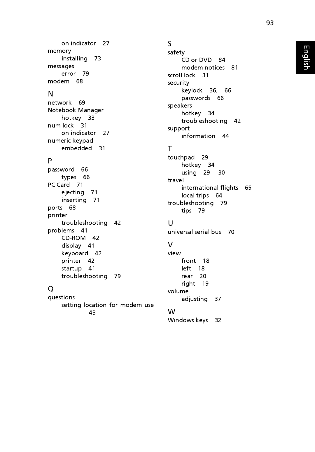 Acer 5010 Series, 5410 Series manual English 