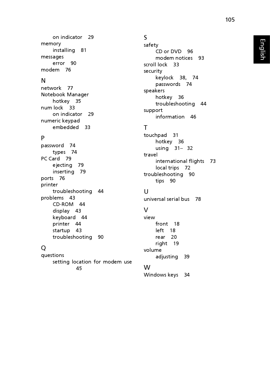 Acer 5510Z Series, 5510 Series, 5200 Series manual 105 