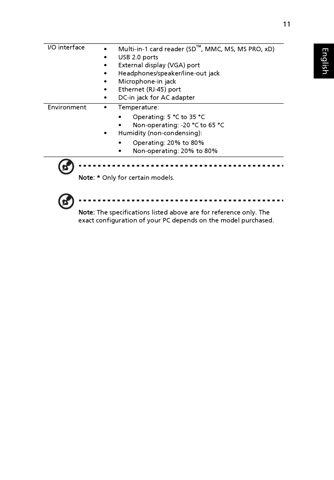 Acer 5241 Series, 5541 Series manual English 