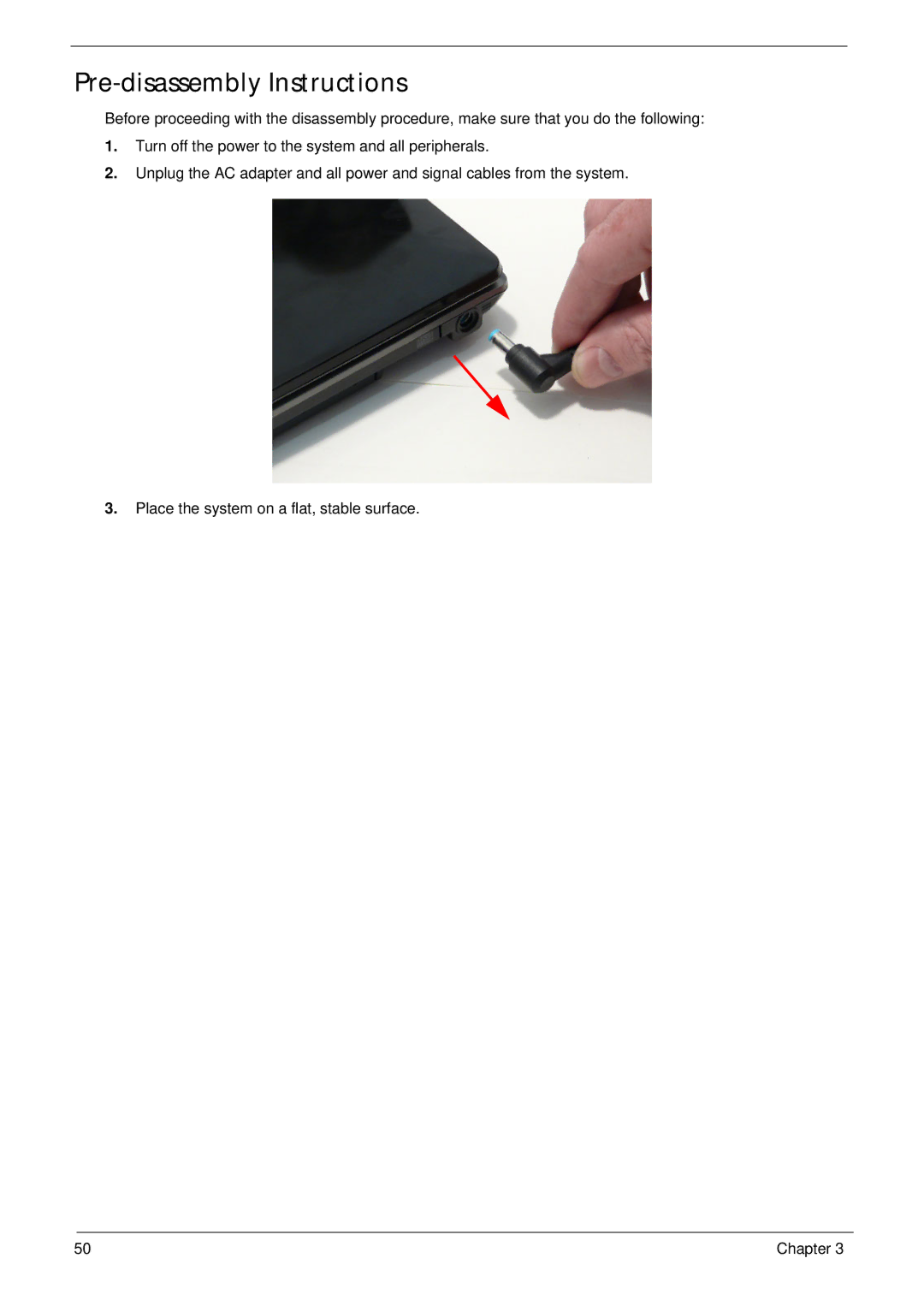 Acer 5553, 553G manual Pre-disassembly Instructions 