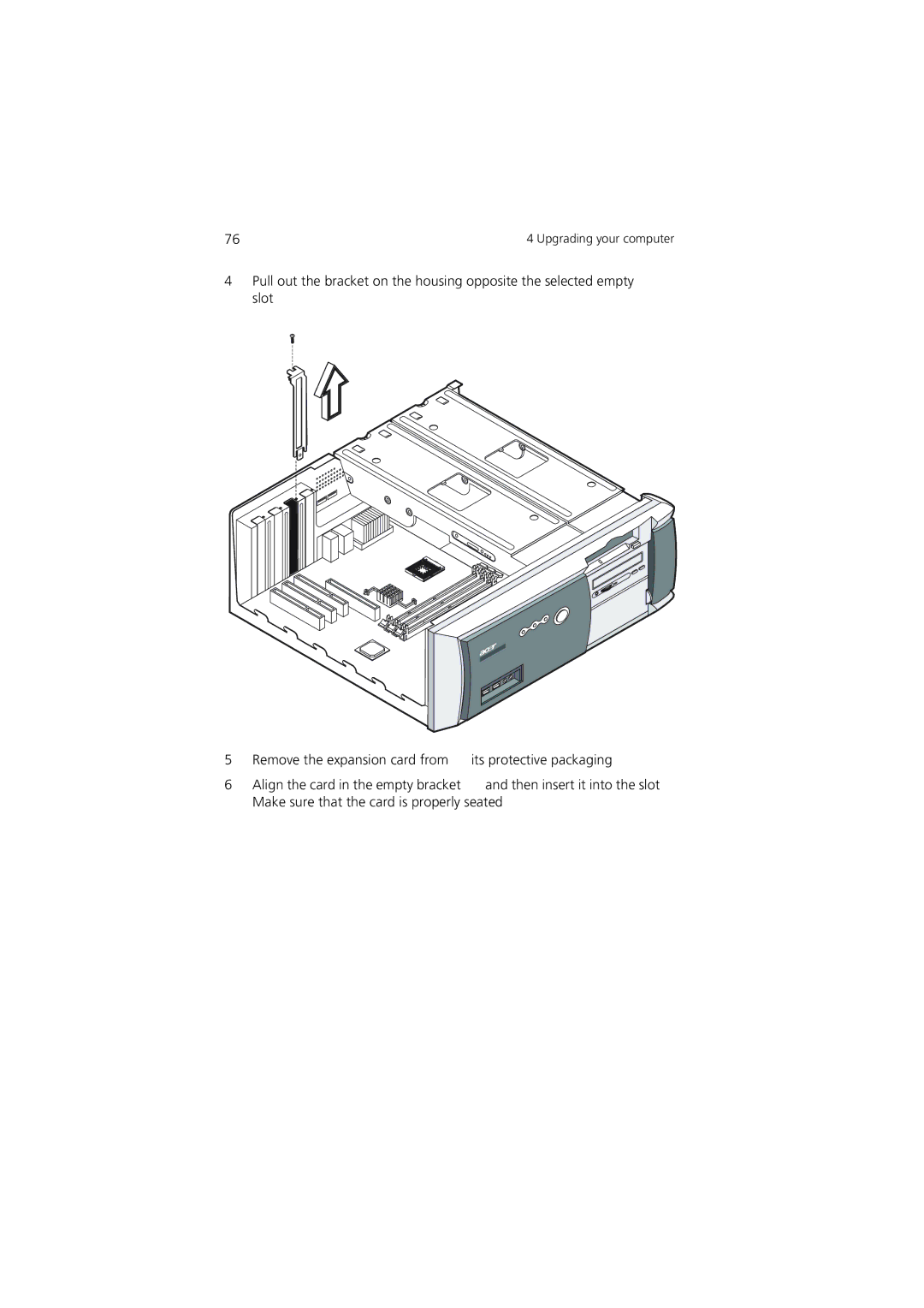 Acer 5600 series manual Upgrading your computer 