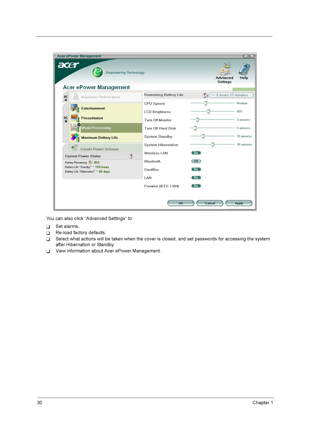 Acer 5610 Series manual Chapter 