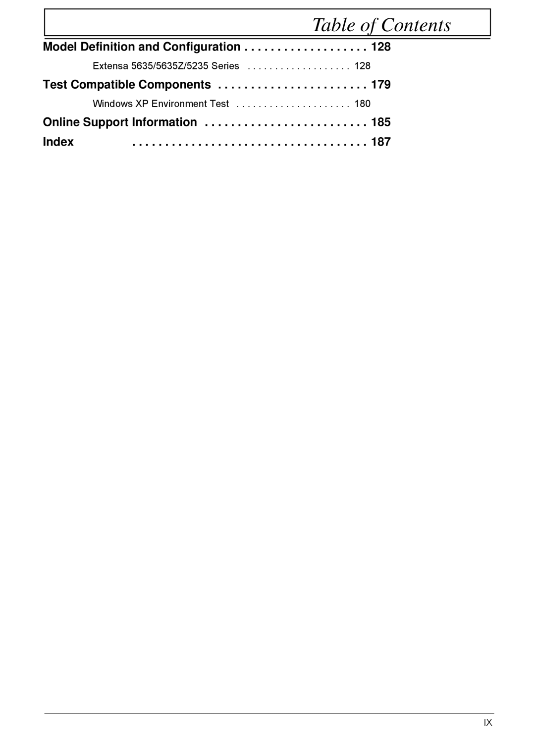 Acer 5635 manual Model Definition and Configuration 