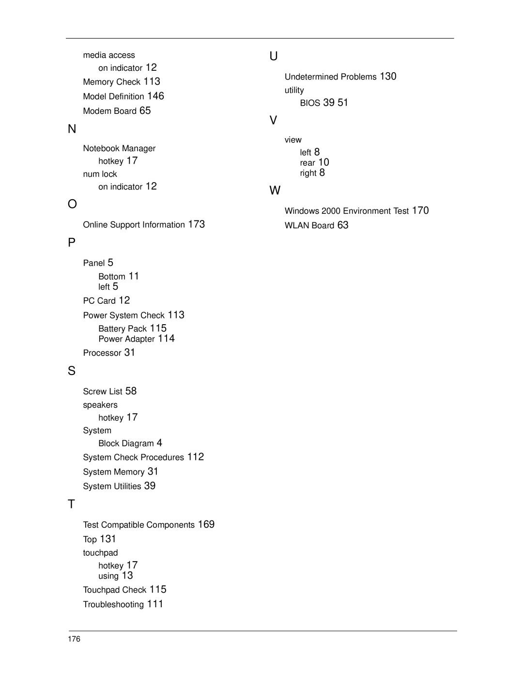 Acer 5730Z, 5930Z manual 176 