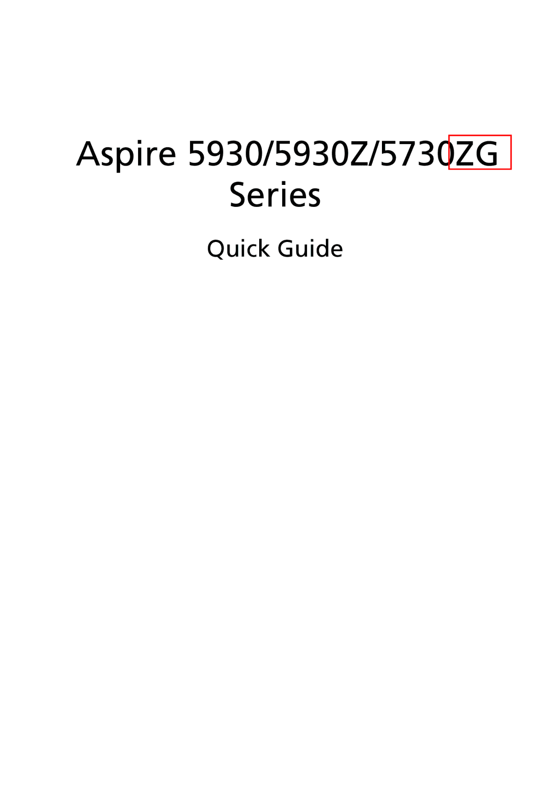 Acer manual Aspire 5930/5930Z/5730Z Series Service Guide 