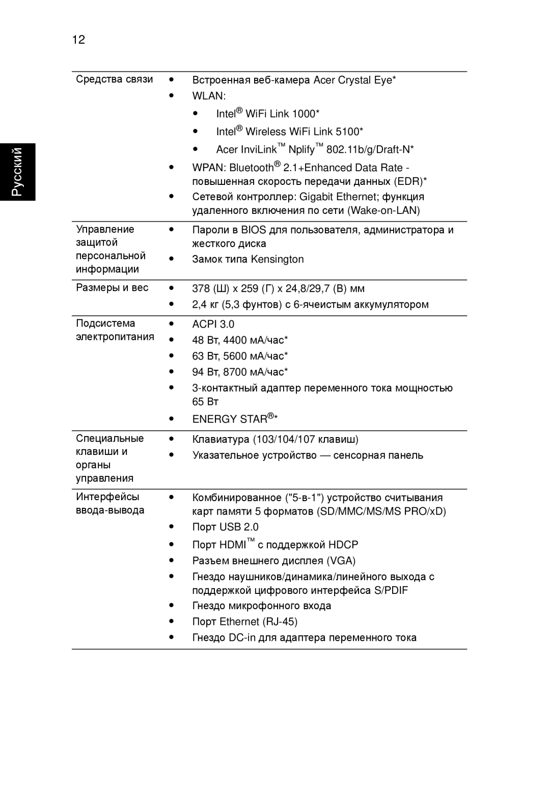 Acer 5810TZ manual Wlan 