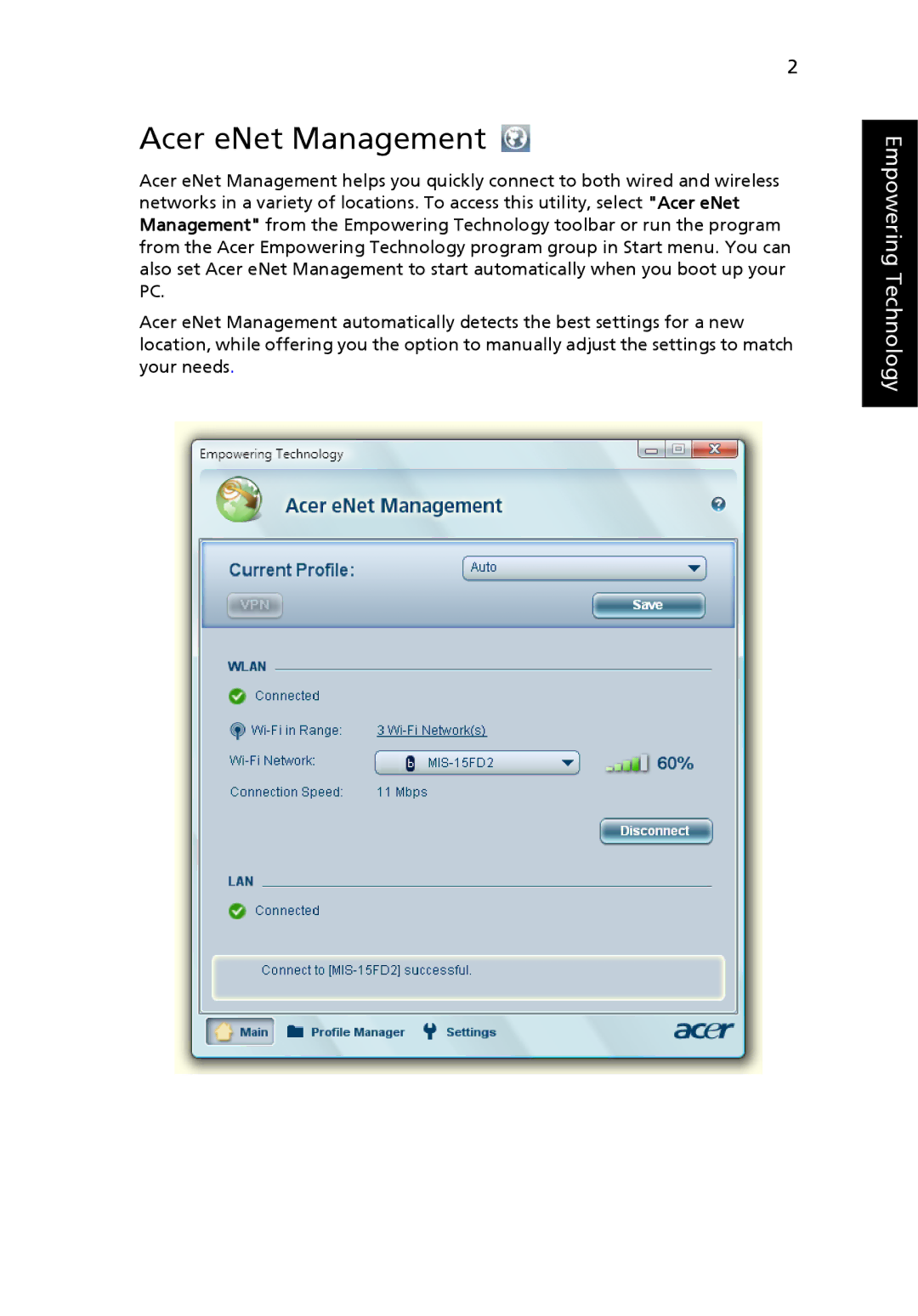 Acer 6231, 6292 manual Acer eNet Management 