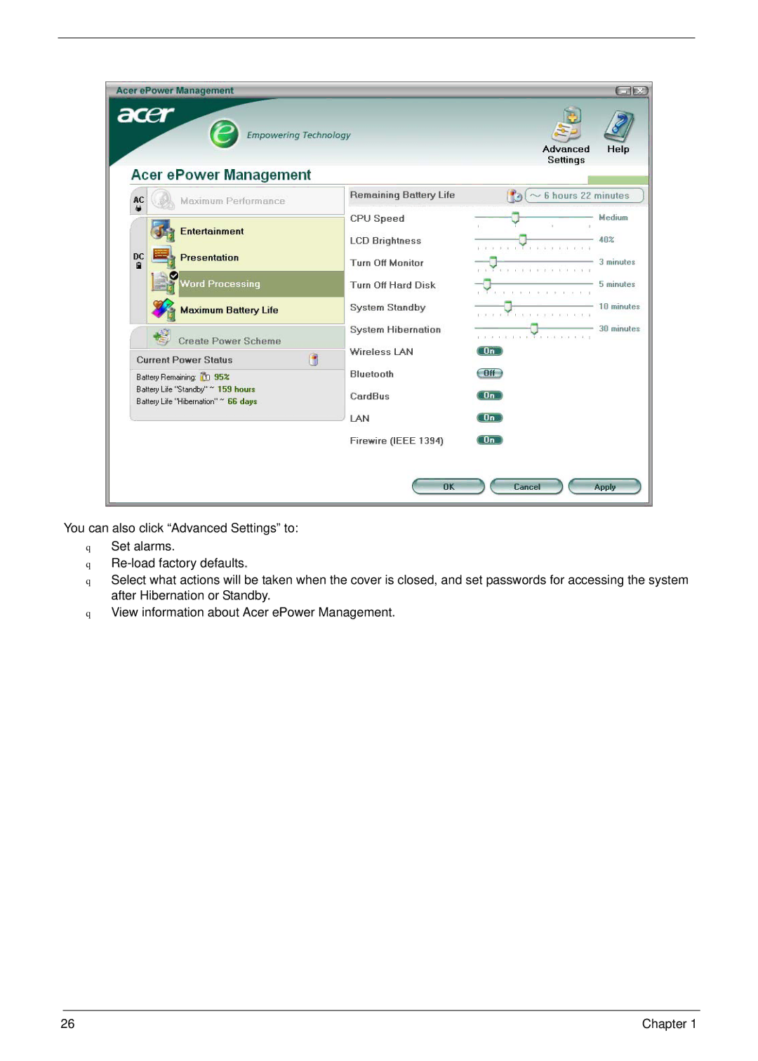 Acer 6492 manual Chapter 