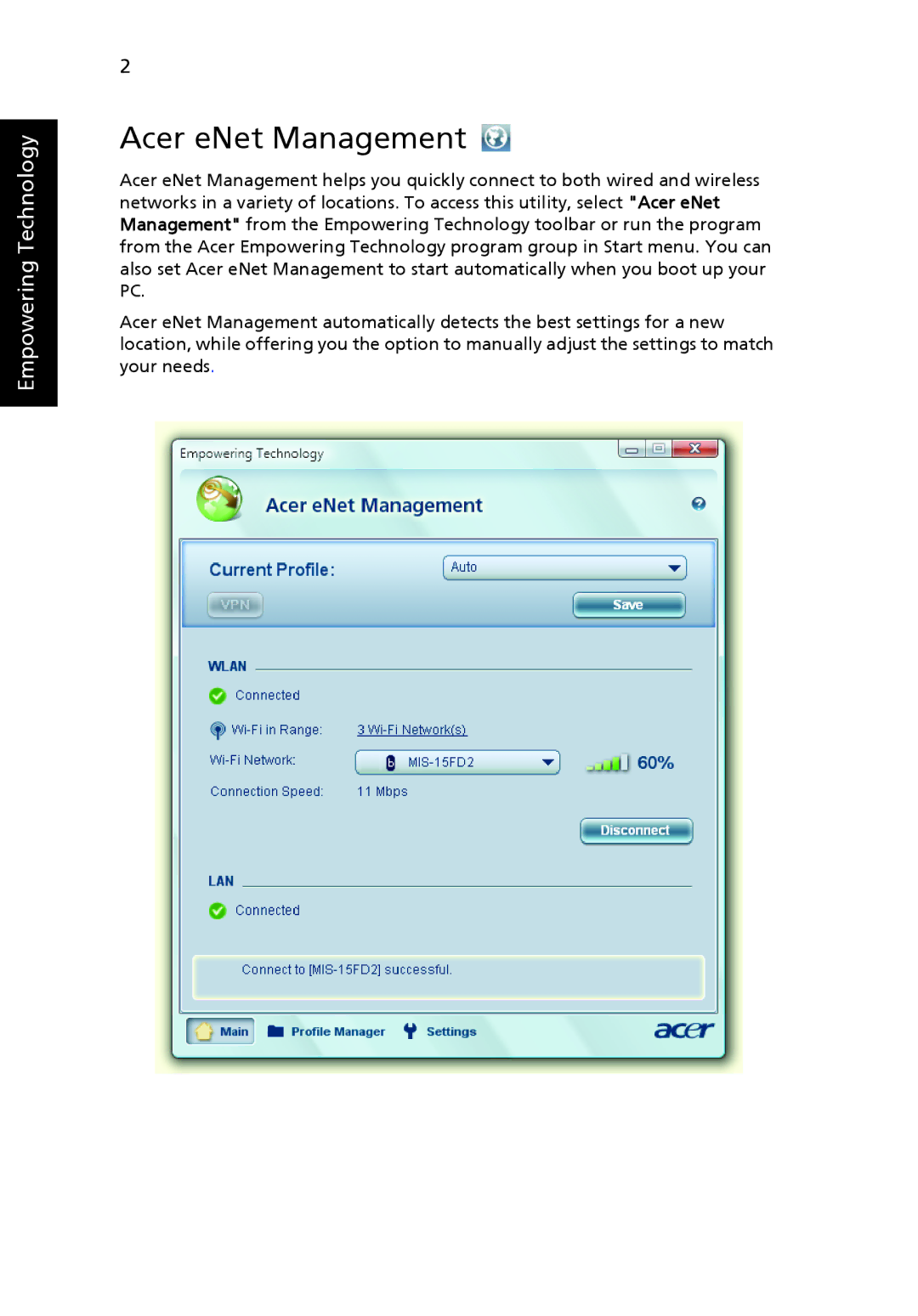 Acer 6492G, 6492 Series manual Acer eNet Management 