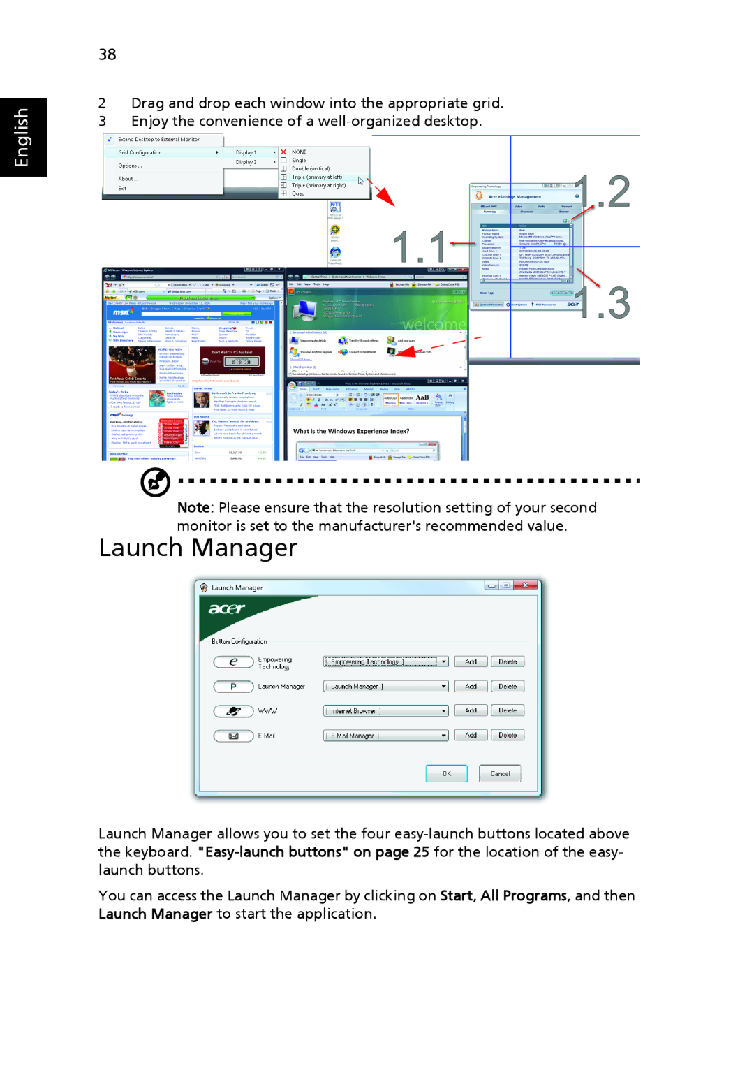 Acer 6492G, 6492 Series manual Launch Manager 