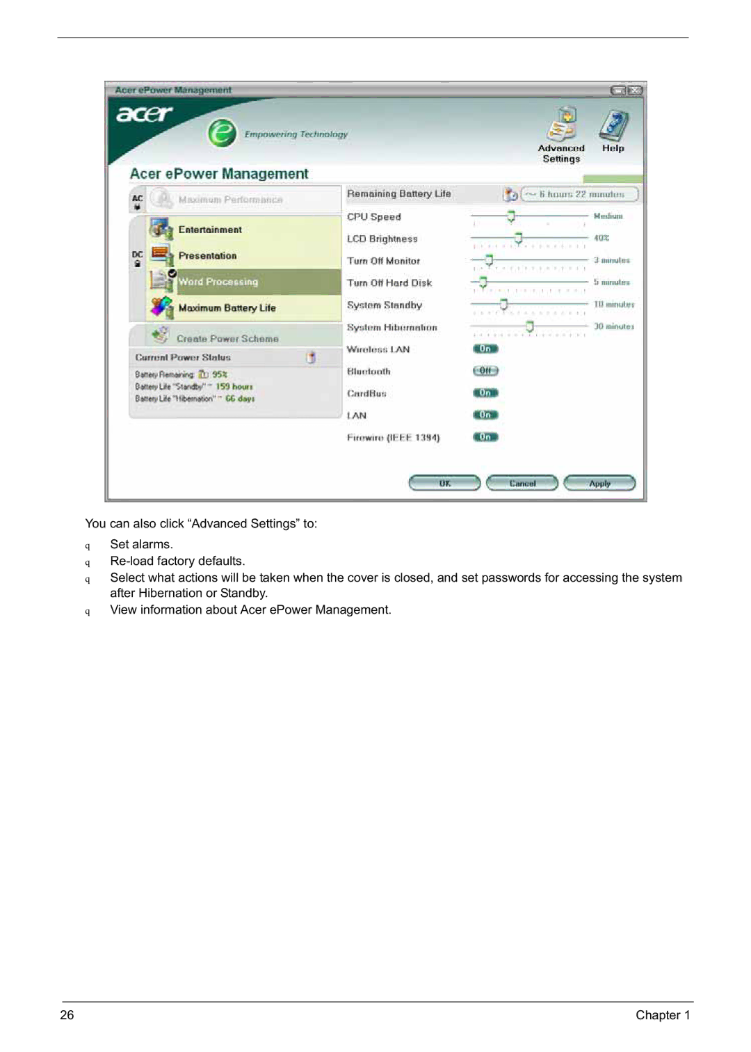 Acer 6592G manual Chapter 