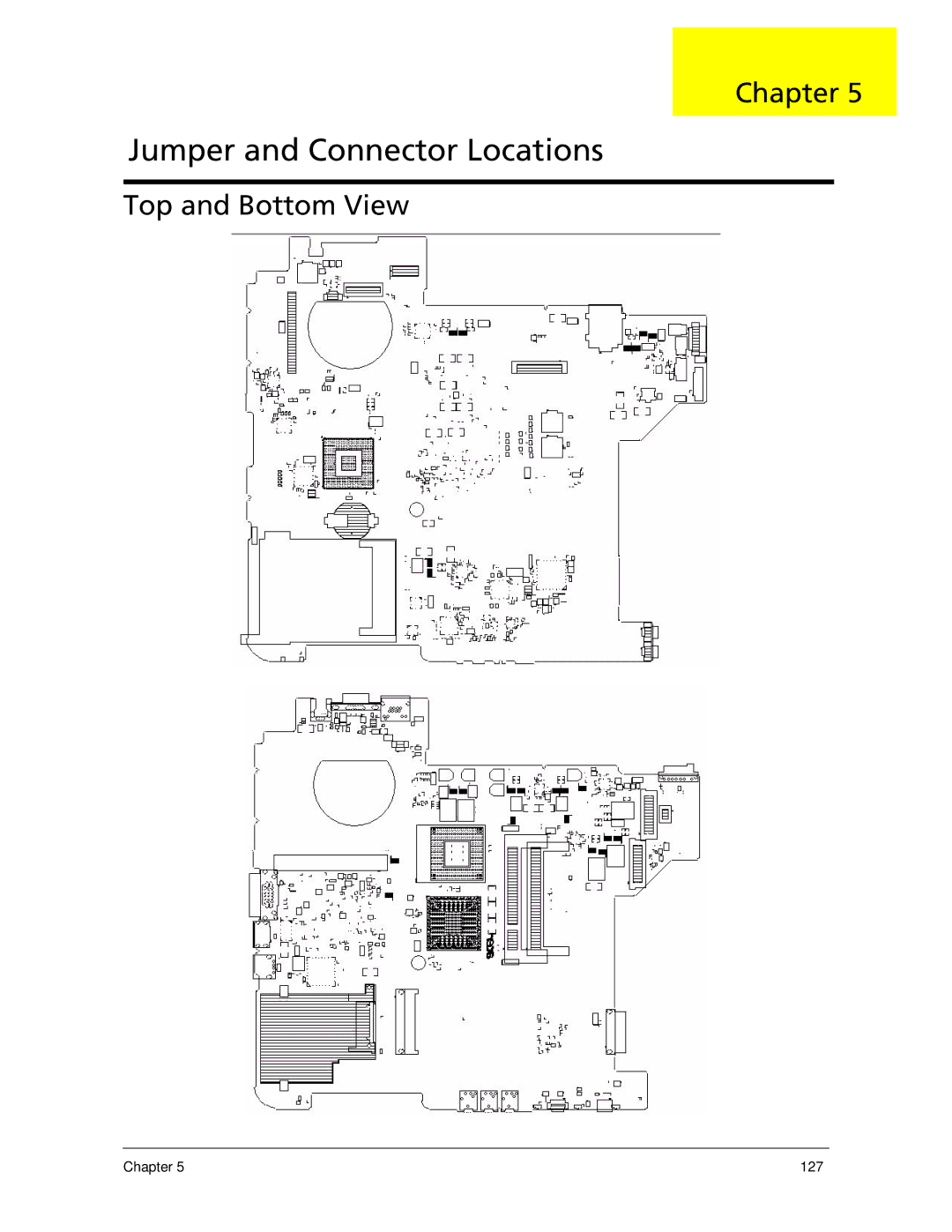 Acer 6593 manual Top and Bottom View 