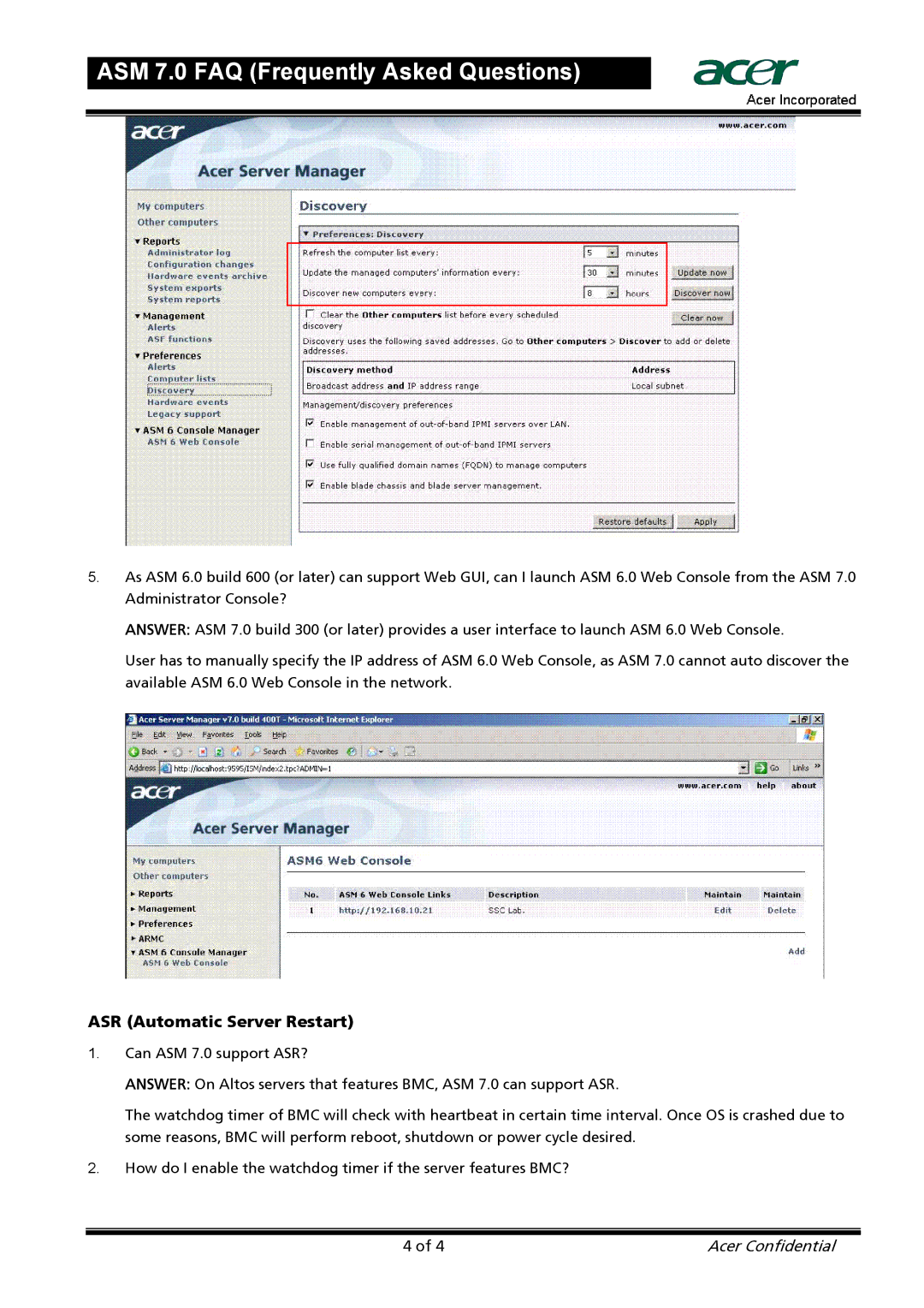 Acer 7 manual ASR Automatic Server Restart 