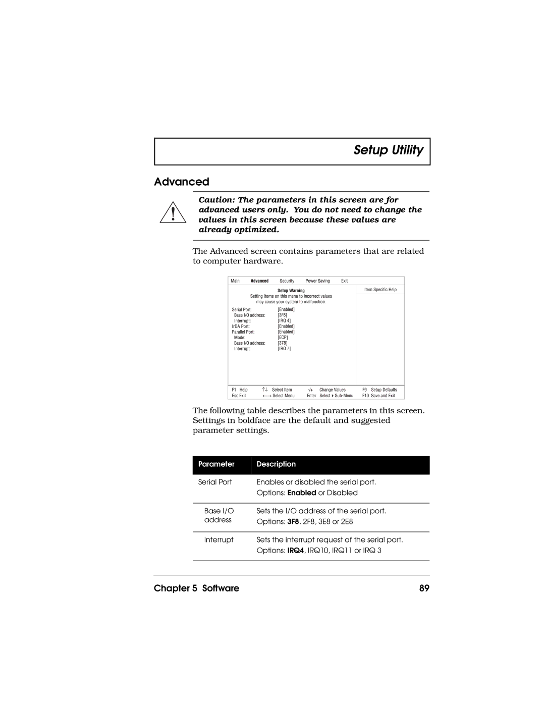 Acer 710 Series manual Advanced 