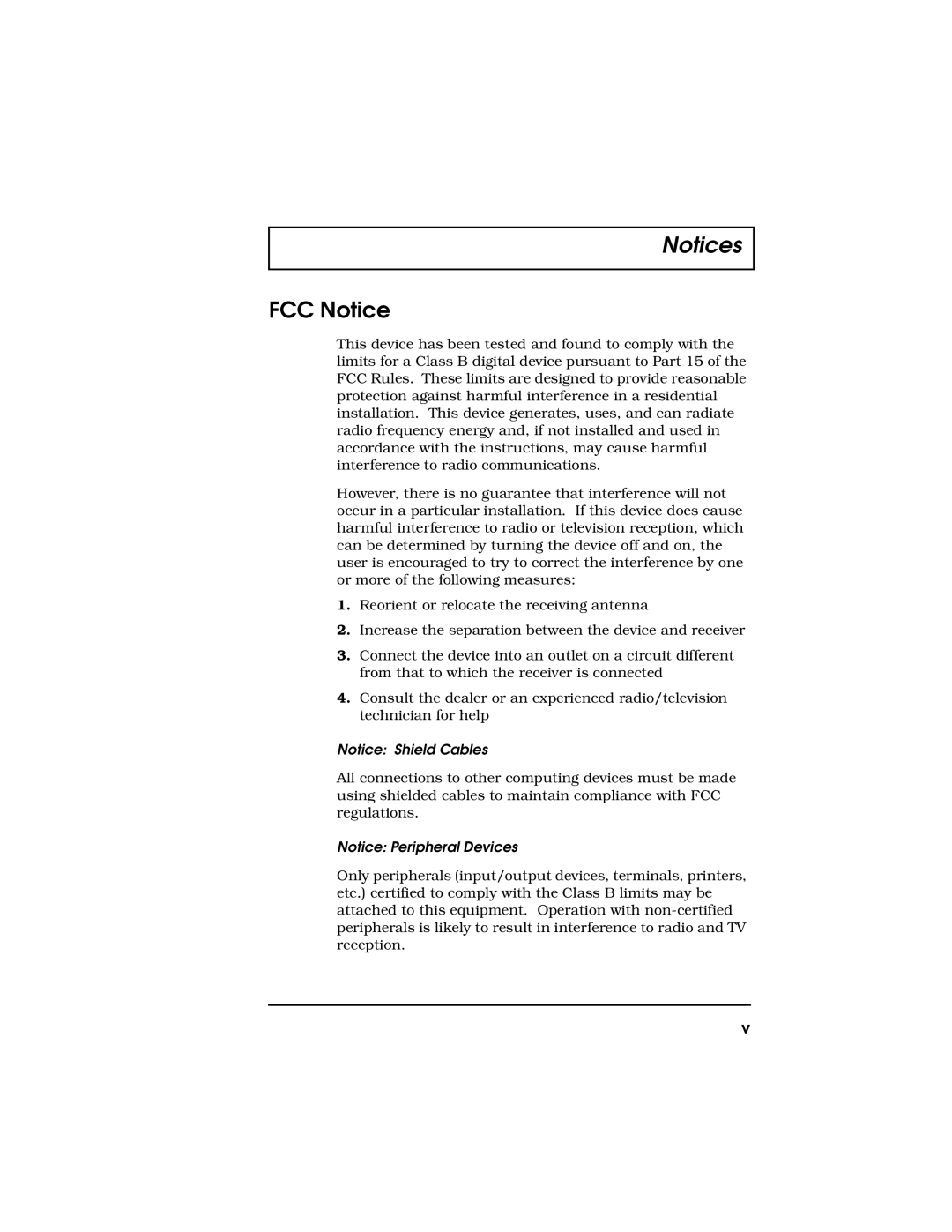 Acer 710 Series manual FCC Notice 