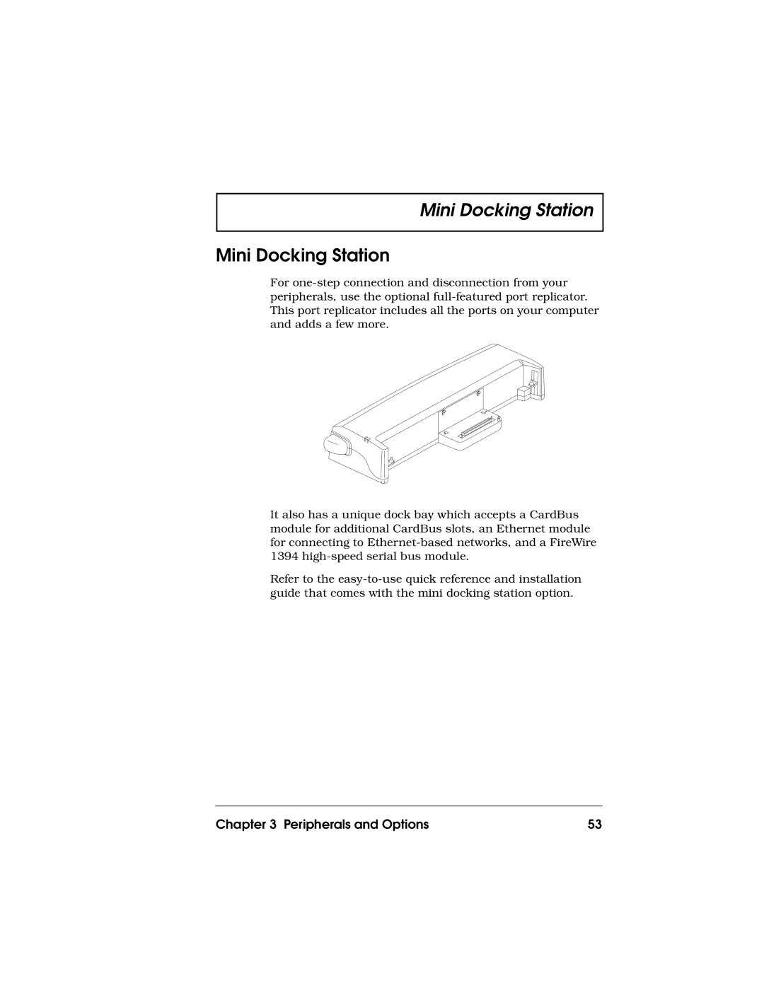 Acer 710 Series manual Mini Docking Station 