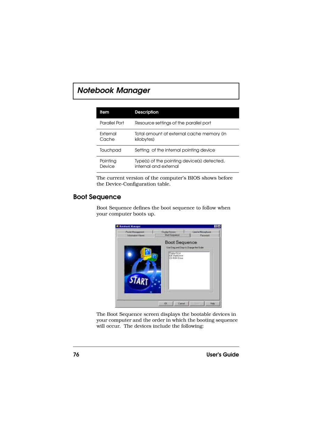 Acer 710 Series manual Boot Sequence 