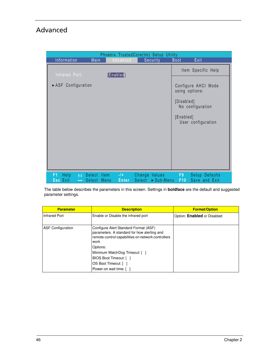 Acer 7520 manual Advanced, C E x i t 