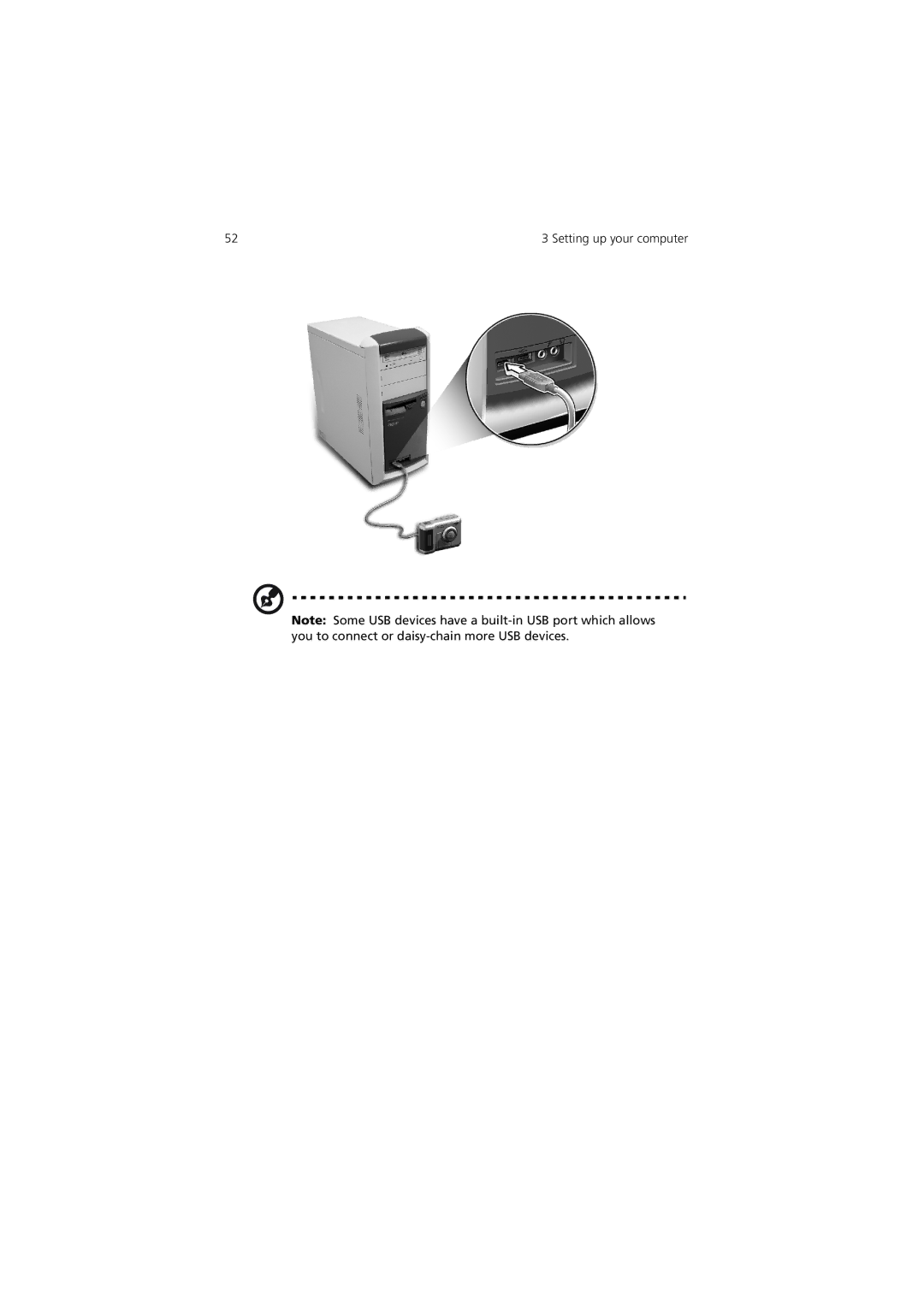 Acer 7600 manual Setting up your computer 