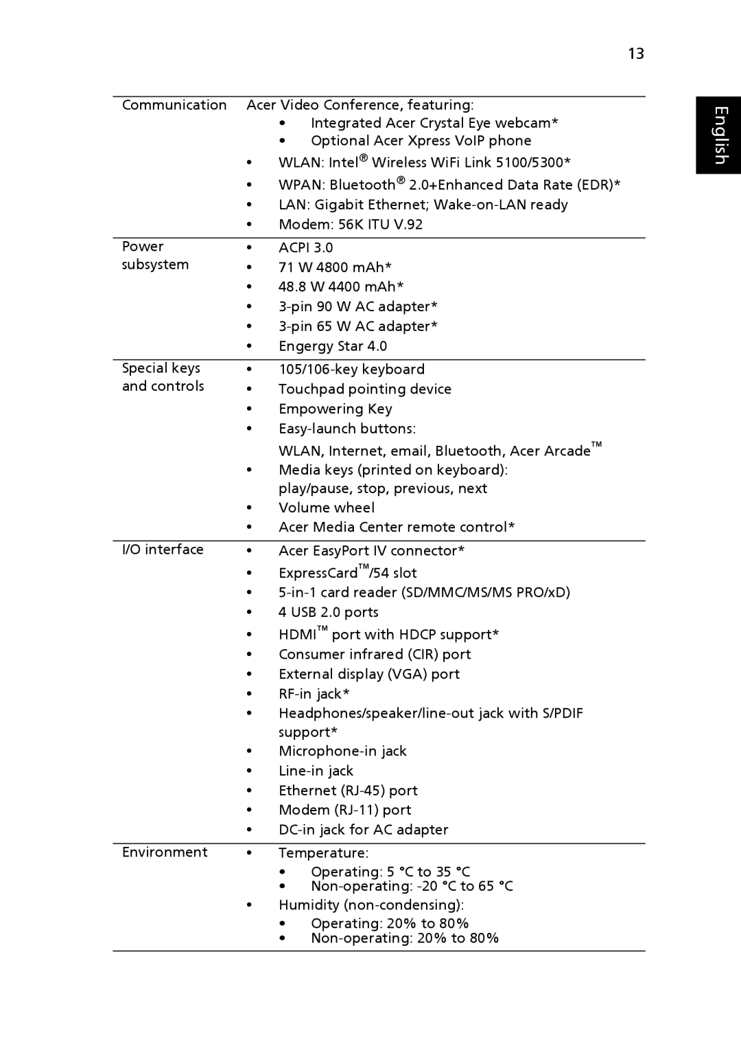 Acer 7730 Series manual English 