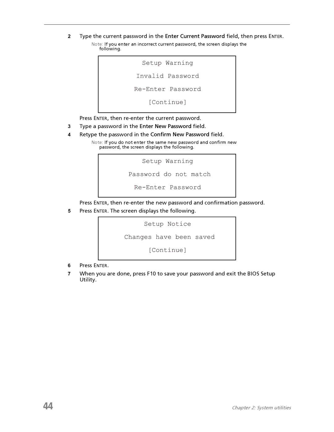 Acer 7730A manual System utilities 