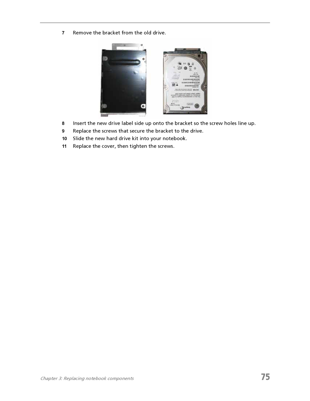 Acer 7730A manual Replacing notebook components 