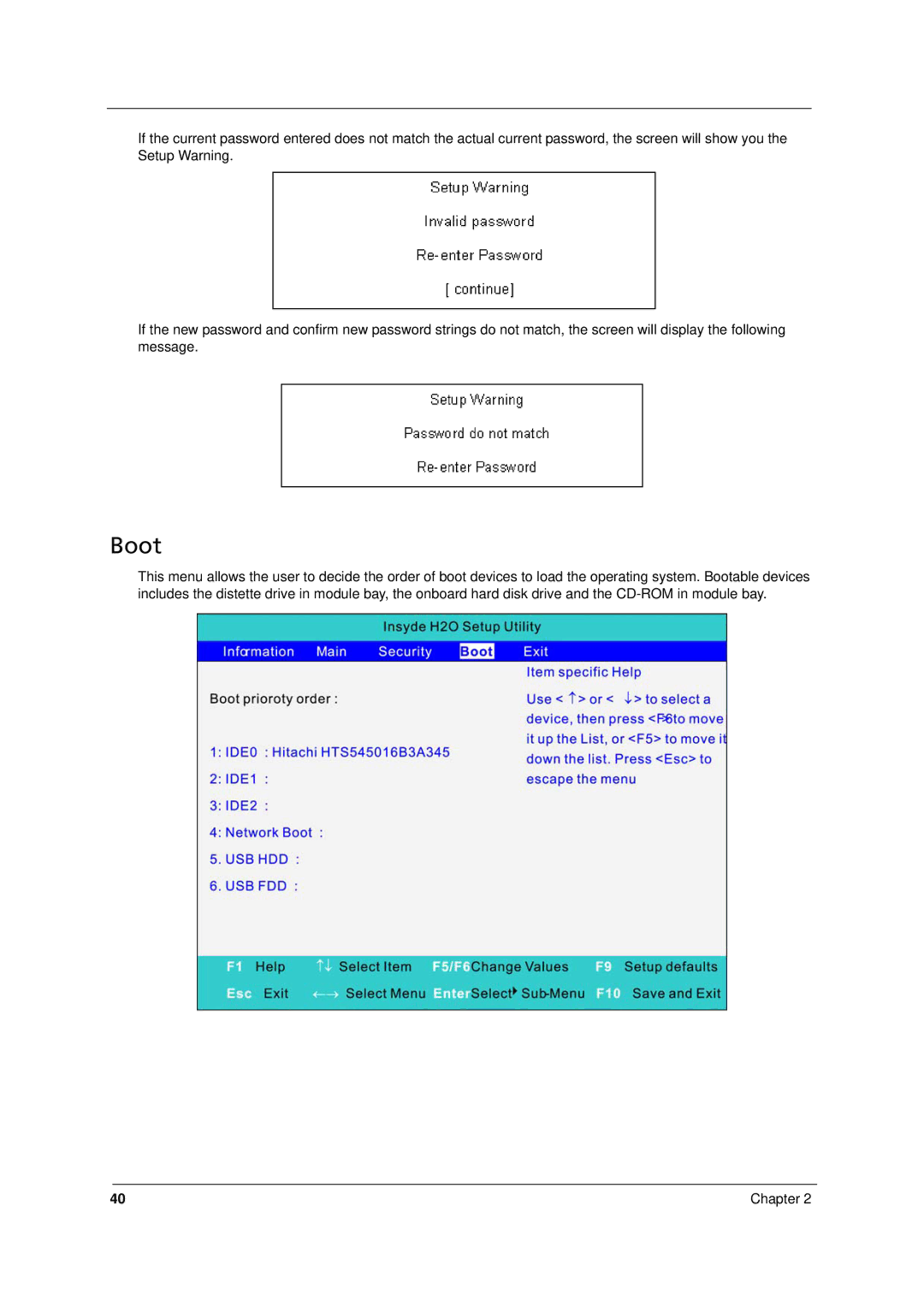 Acer 8331, 8371 manual Boot 