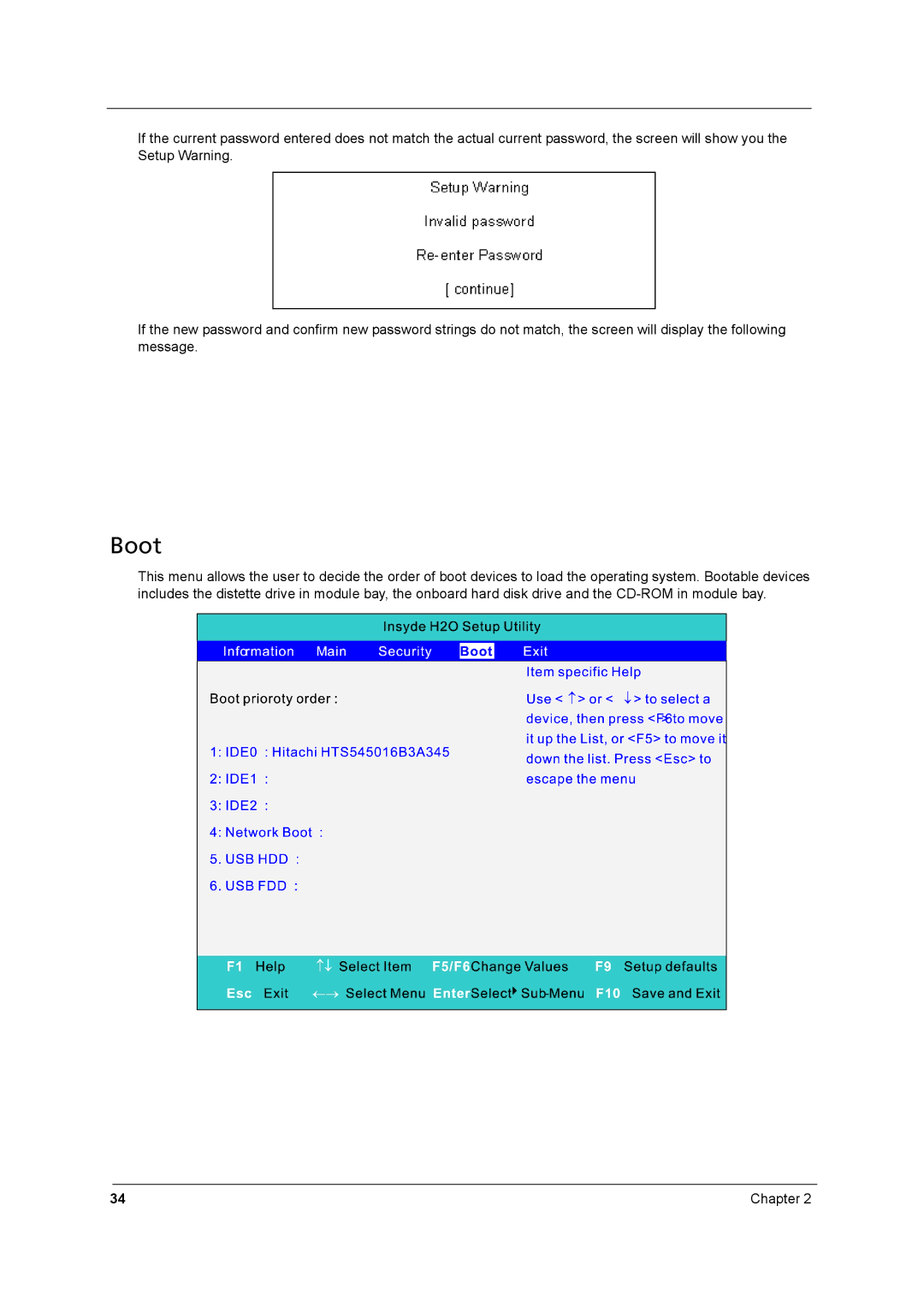 Acer 8431 manual Boot 