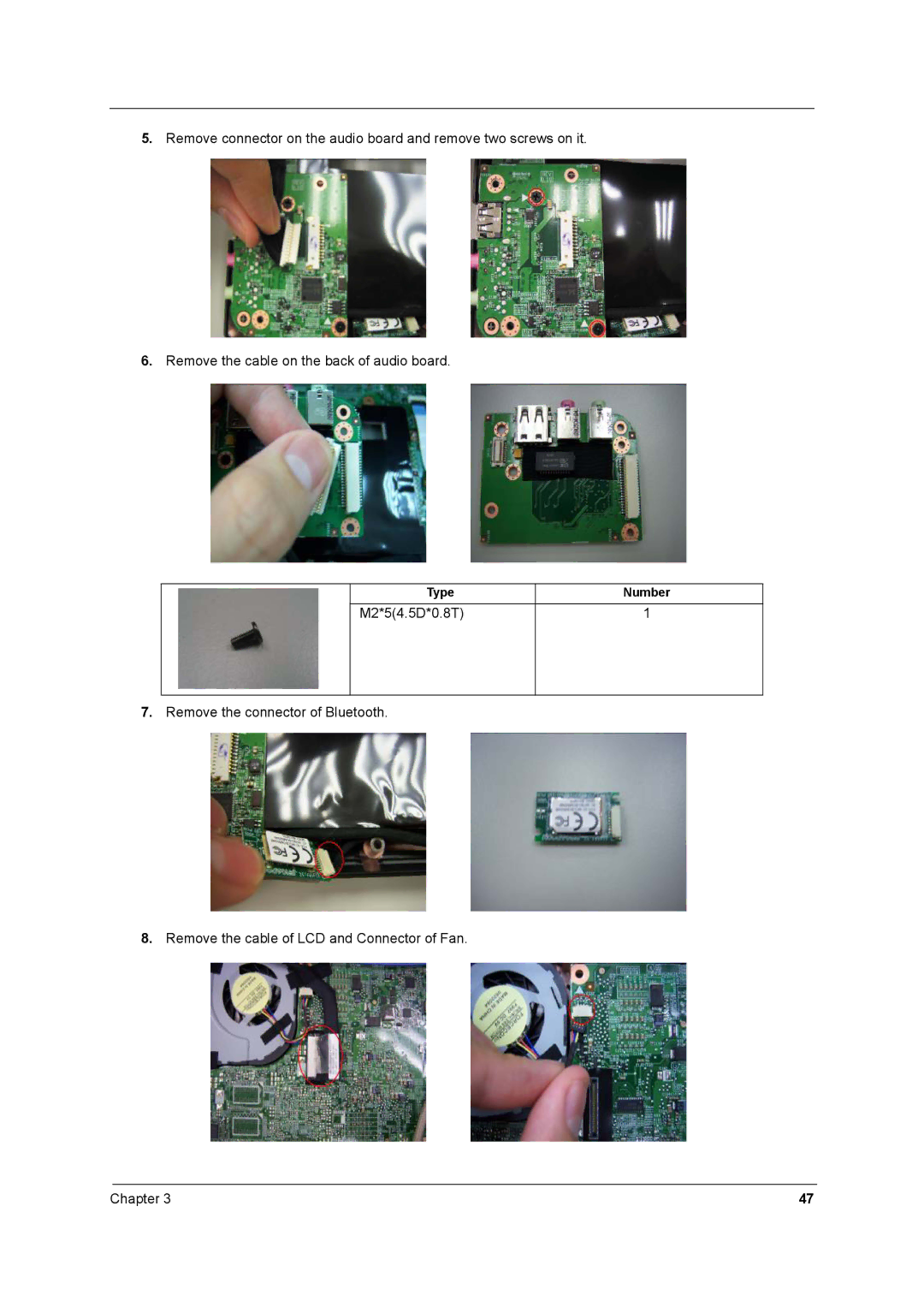 Acer 8431 manual M2*54.5D*0.8T 