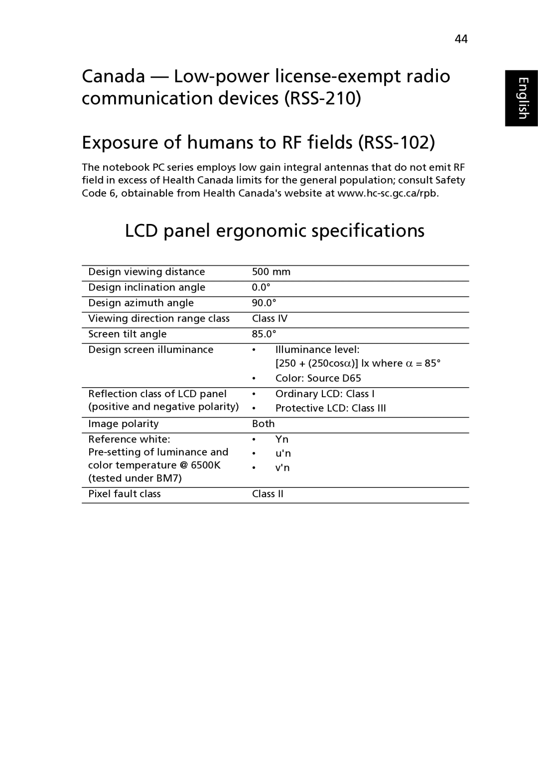 Acer 8471G manual English 