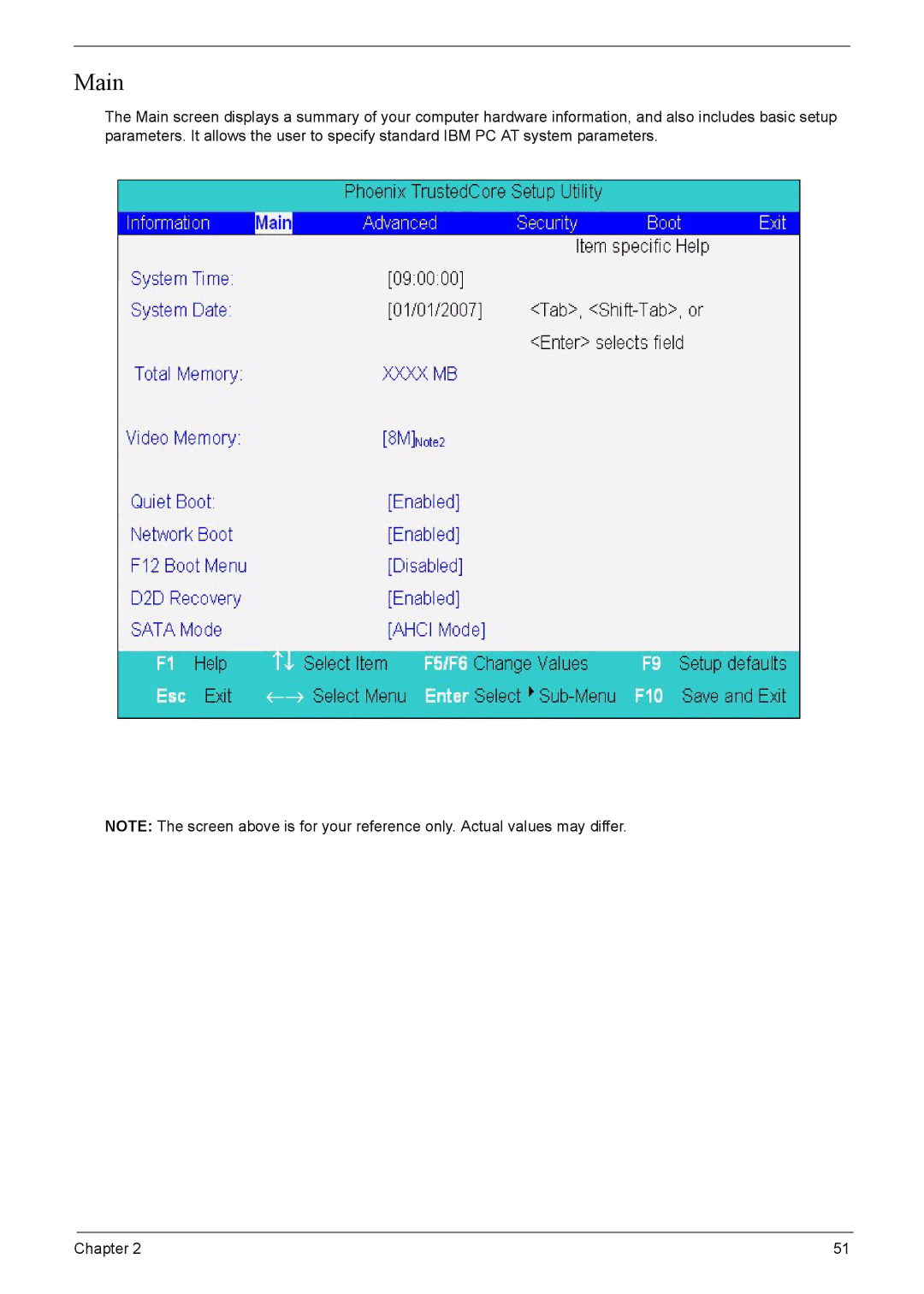 Acer 8920 manual Main 