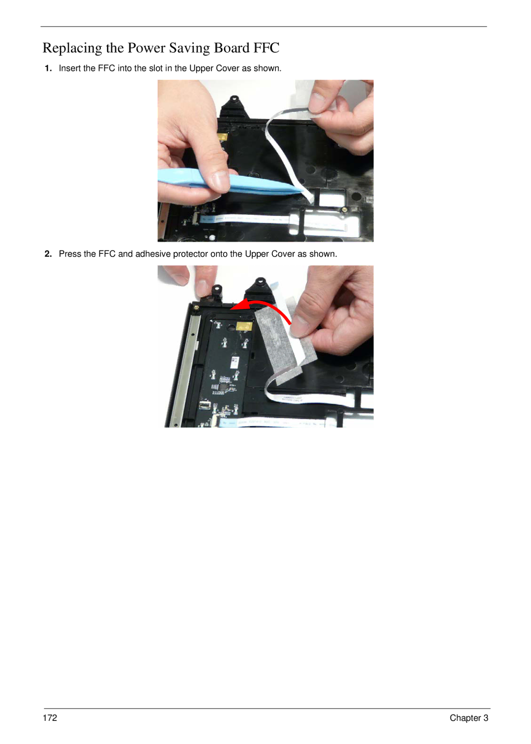 Acer 8935G manual Replacing the Power Saving Board FFC 